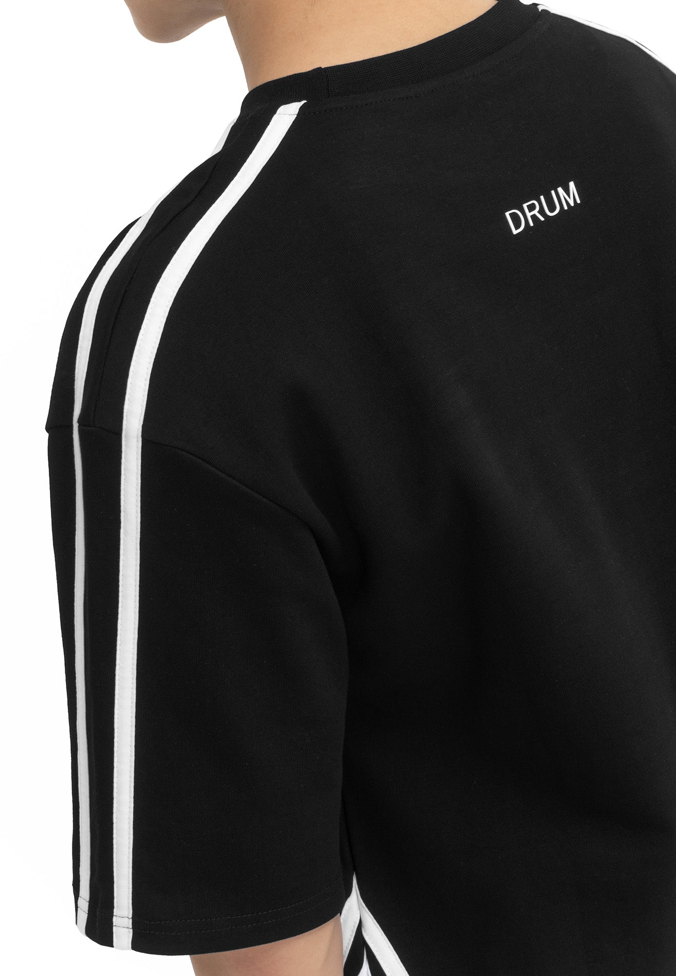 DRUM Select Slogan Oversized Tee- Black