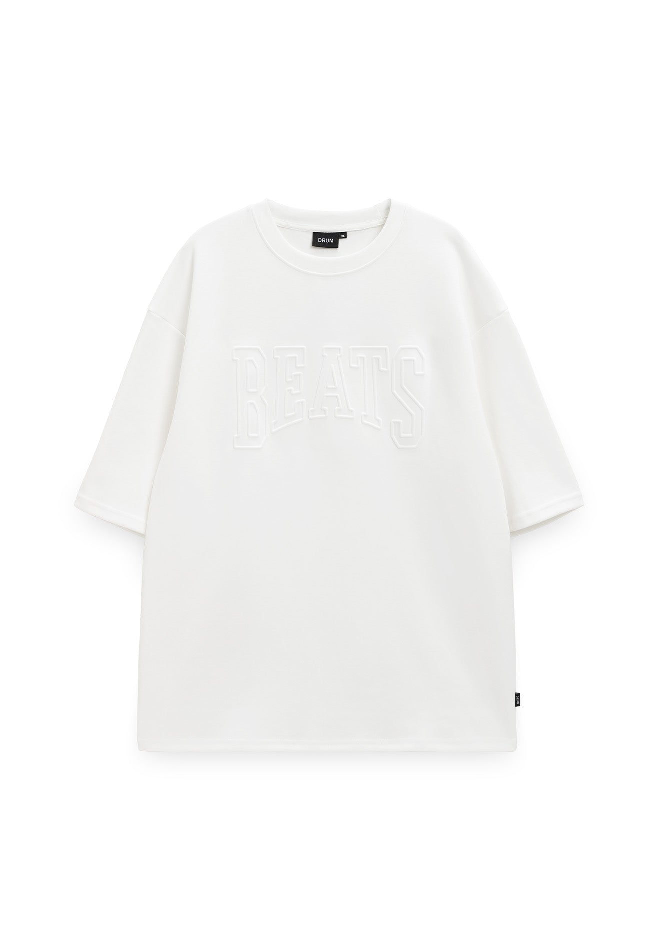DRUM Select Beats Embossed Oversized Tee- White