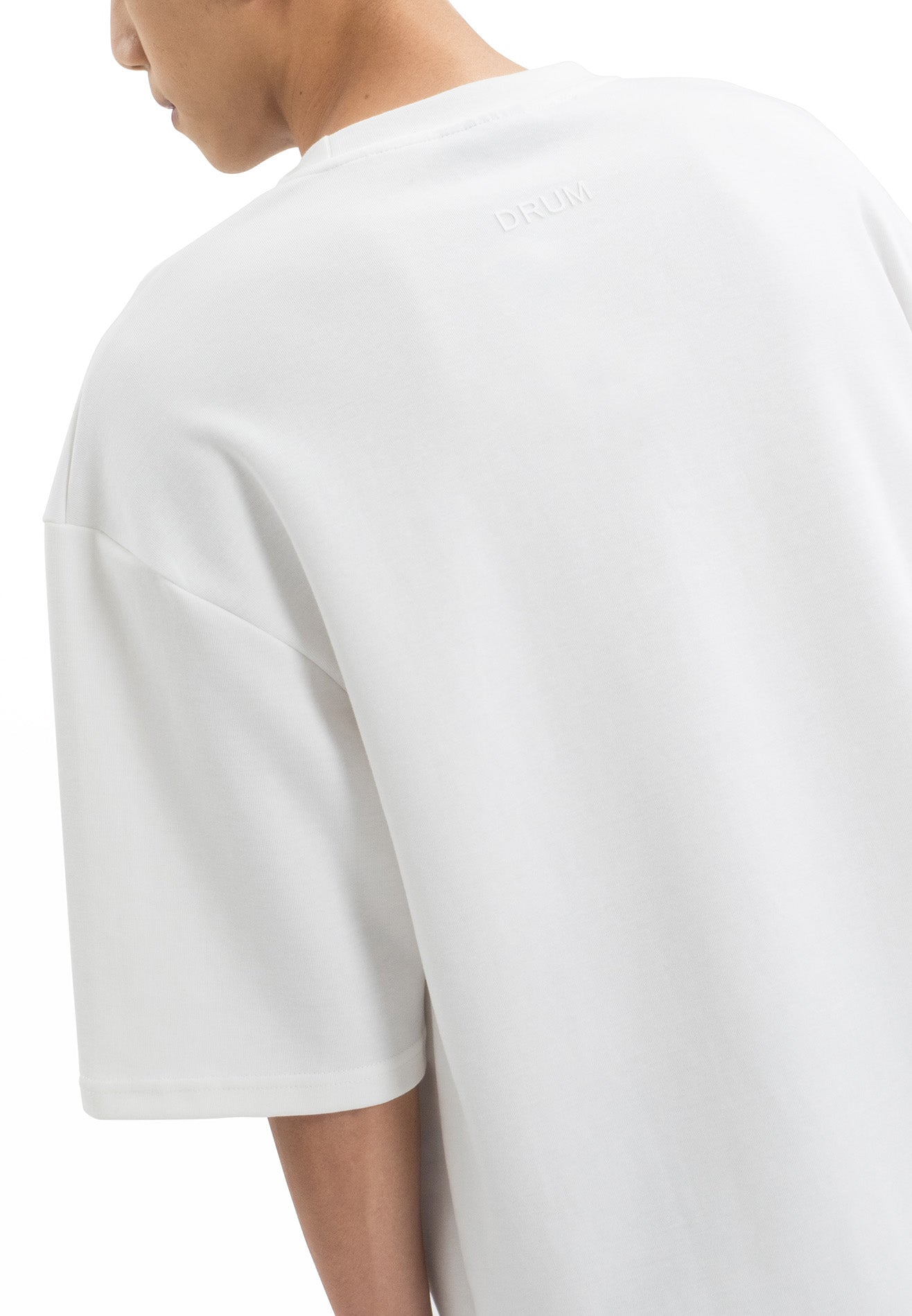 DRUM Select Beats Embossed Oversized Tee- White