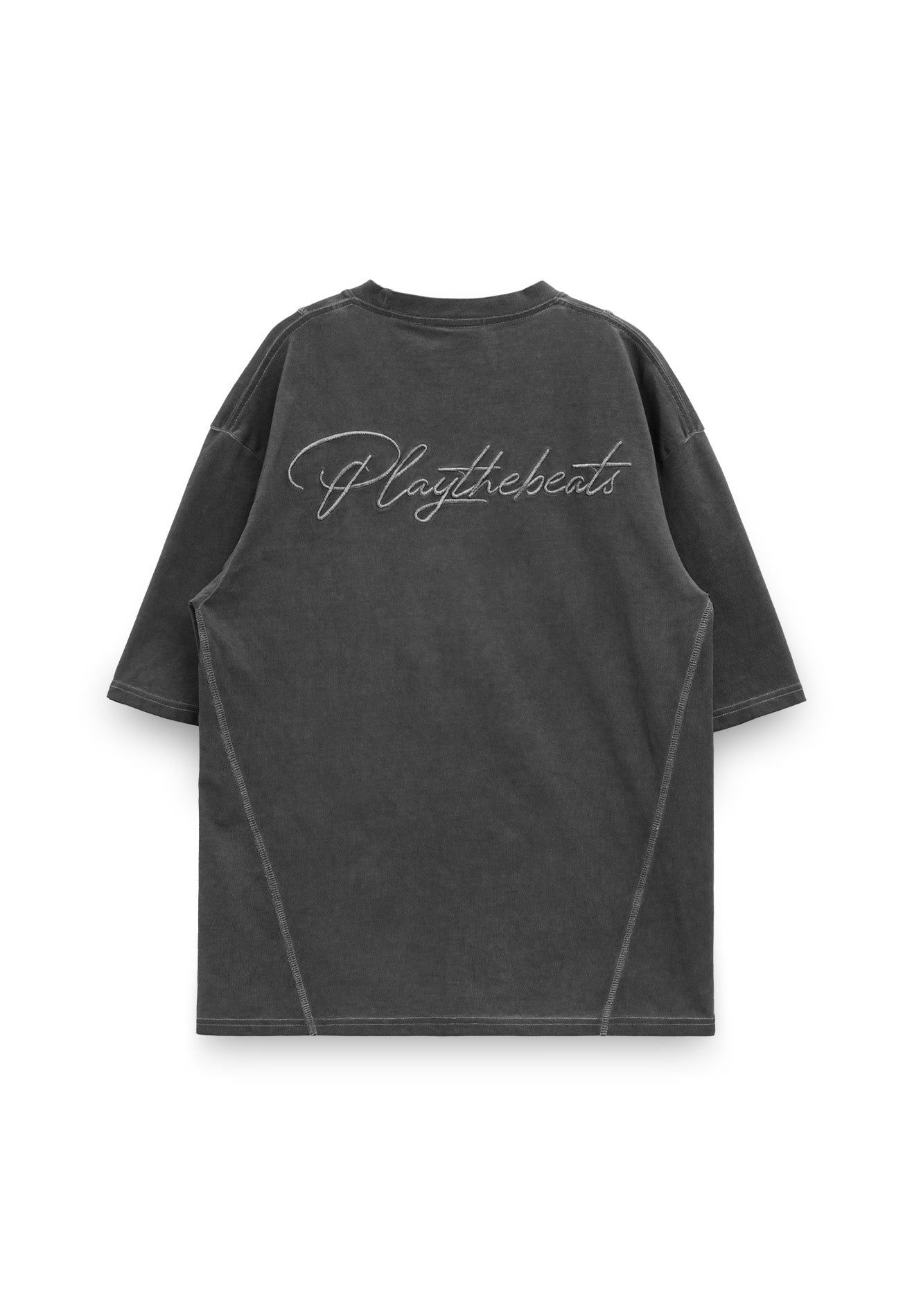 Select Washed Tone Oversized Tee- Dark Grey