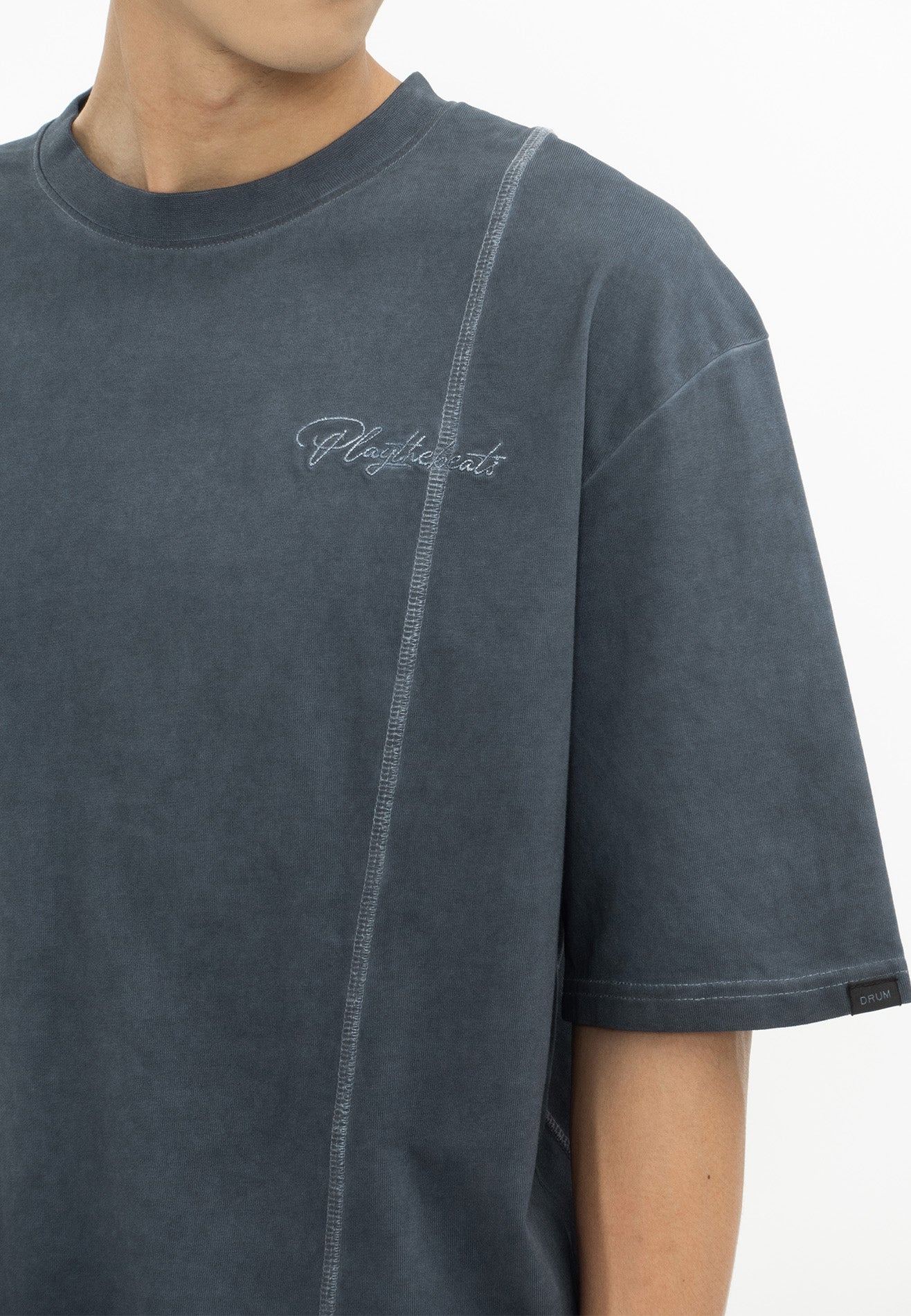 Select Washed Tone Oversized Tee- Navy