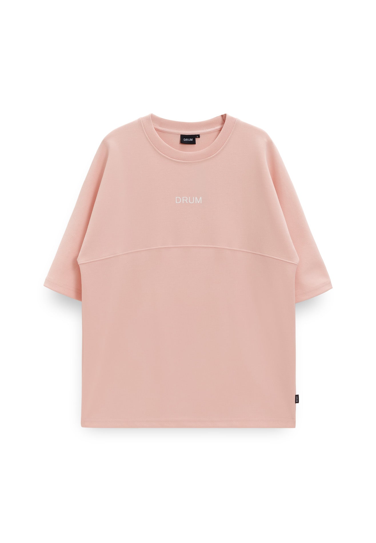 DRUM Select Slogan Glow In The Dark Oversized Tee- Pink
