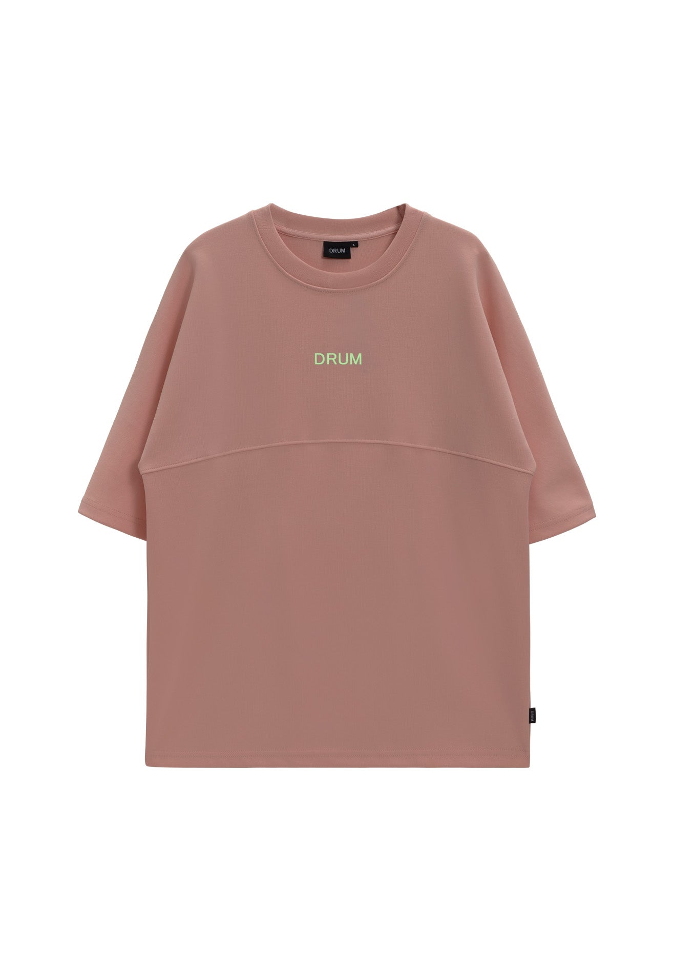 DRUM Select Slogan Glow In The Dark Oversized Tee- Pink