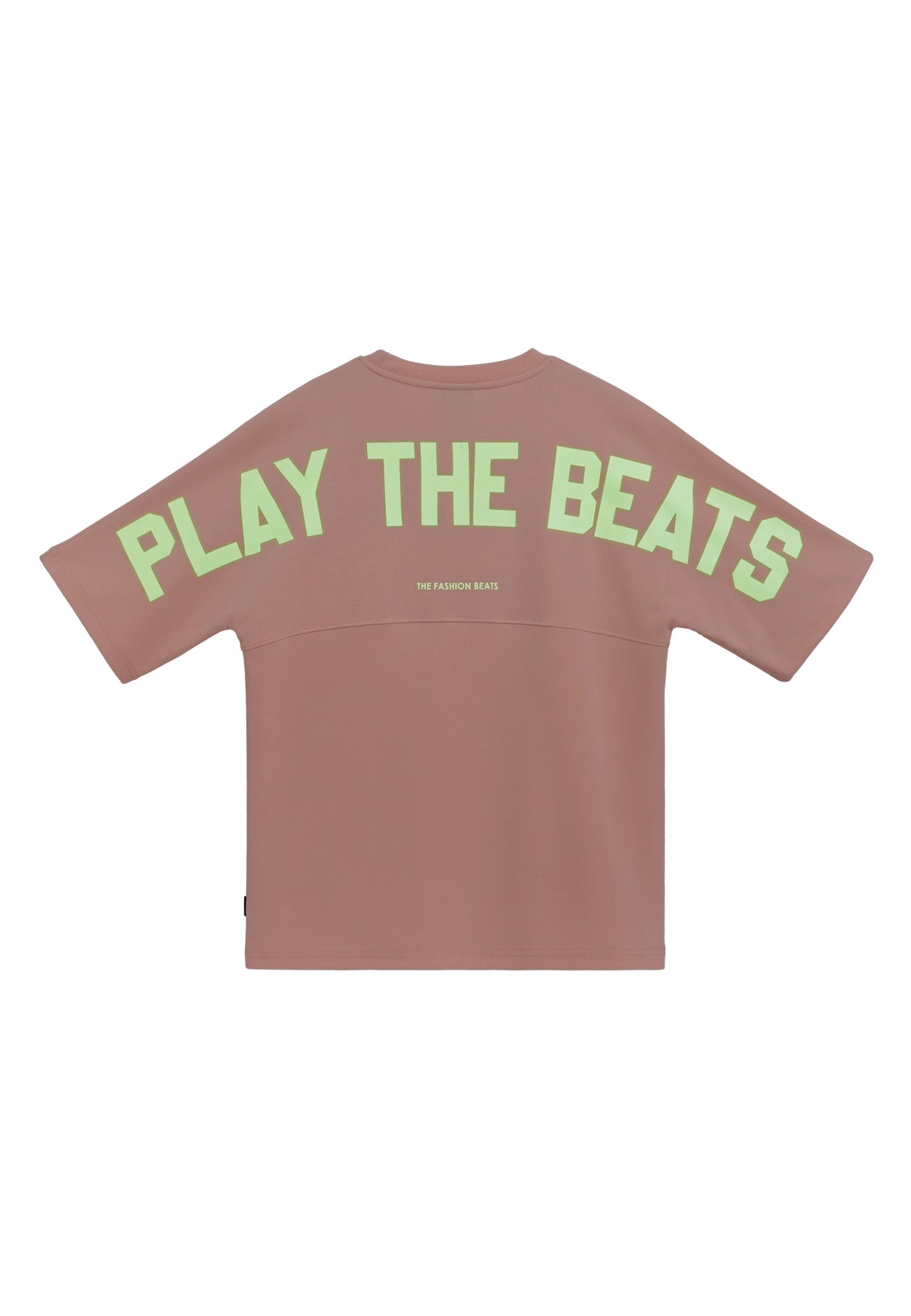 DRUM Select Slogan Glow In The Dark Oversized Tee- Pink