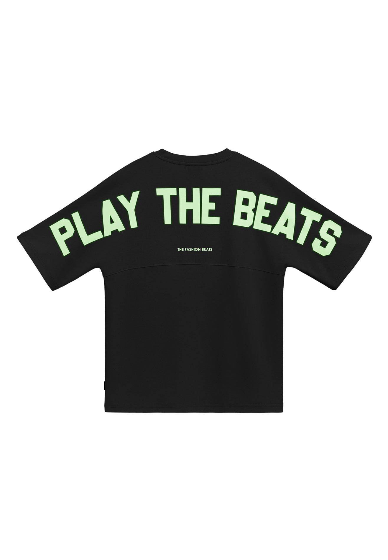 DRUM Select Slogan Glow In The Dark Oversized Tee- Black