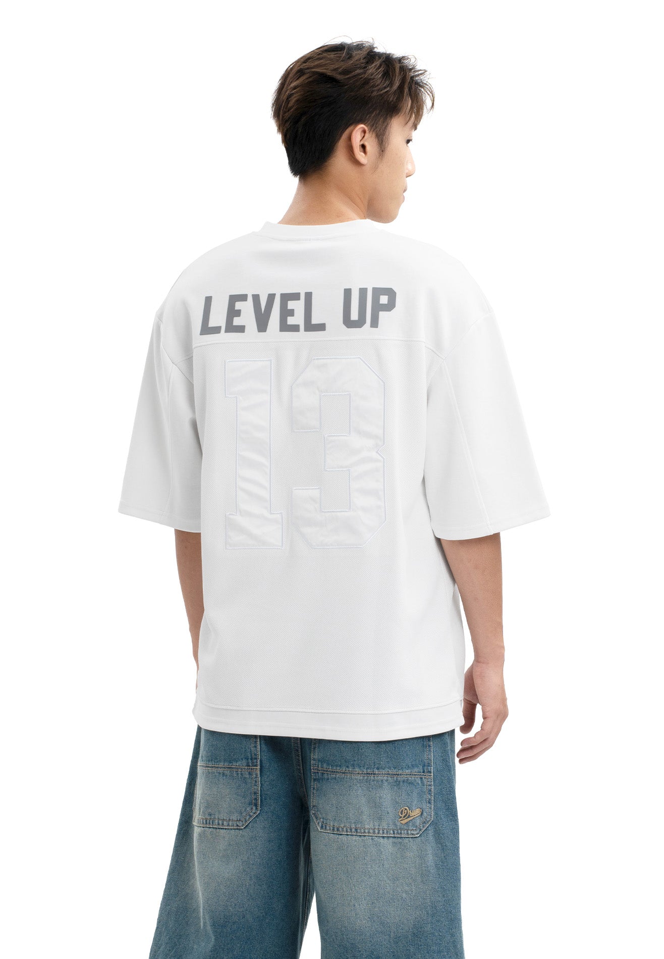 DRUM Select Cut & Sew Oversized Tee- White