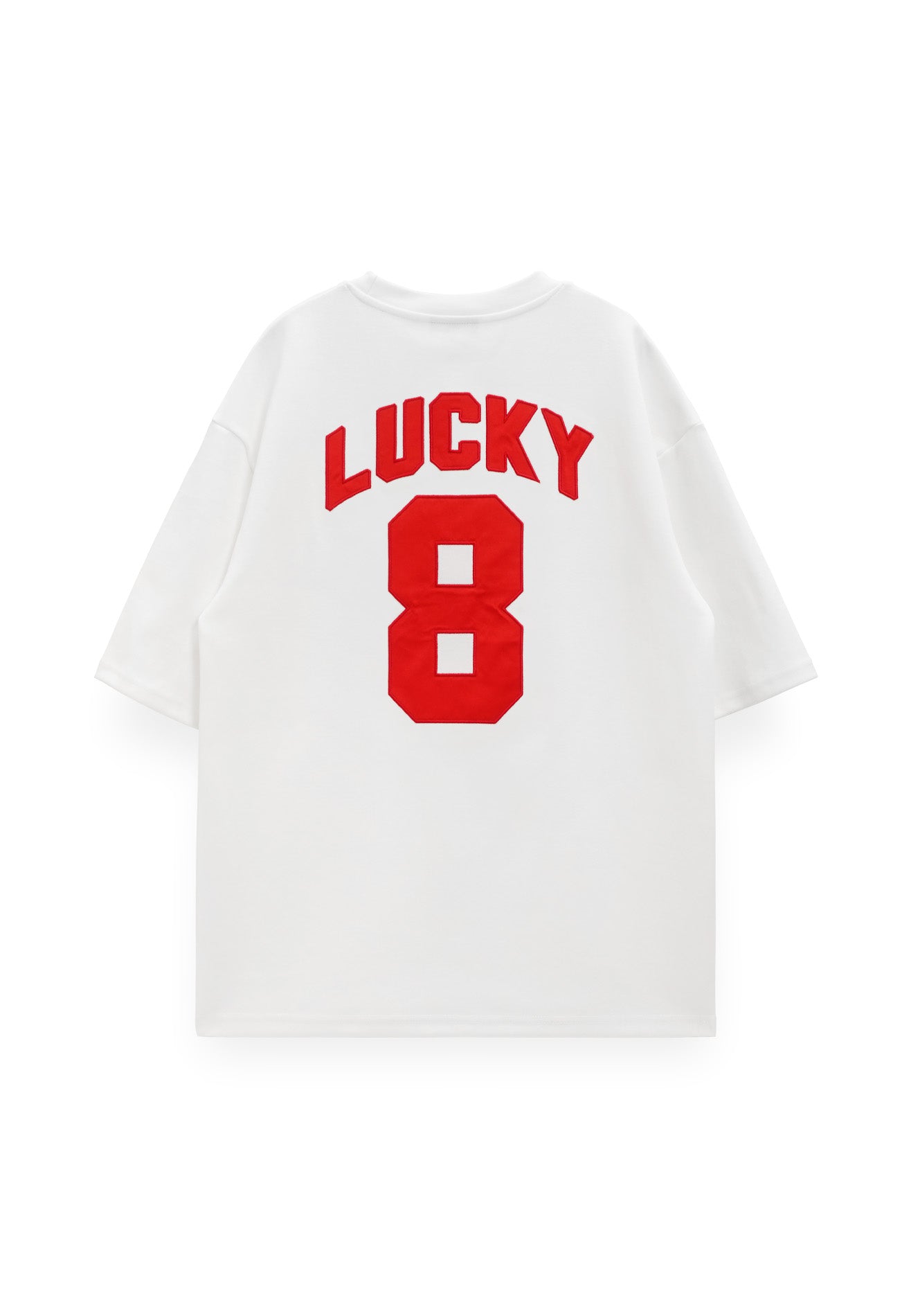DRUM Select Lucky 8 CNY Oversized Tee- White