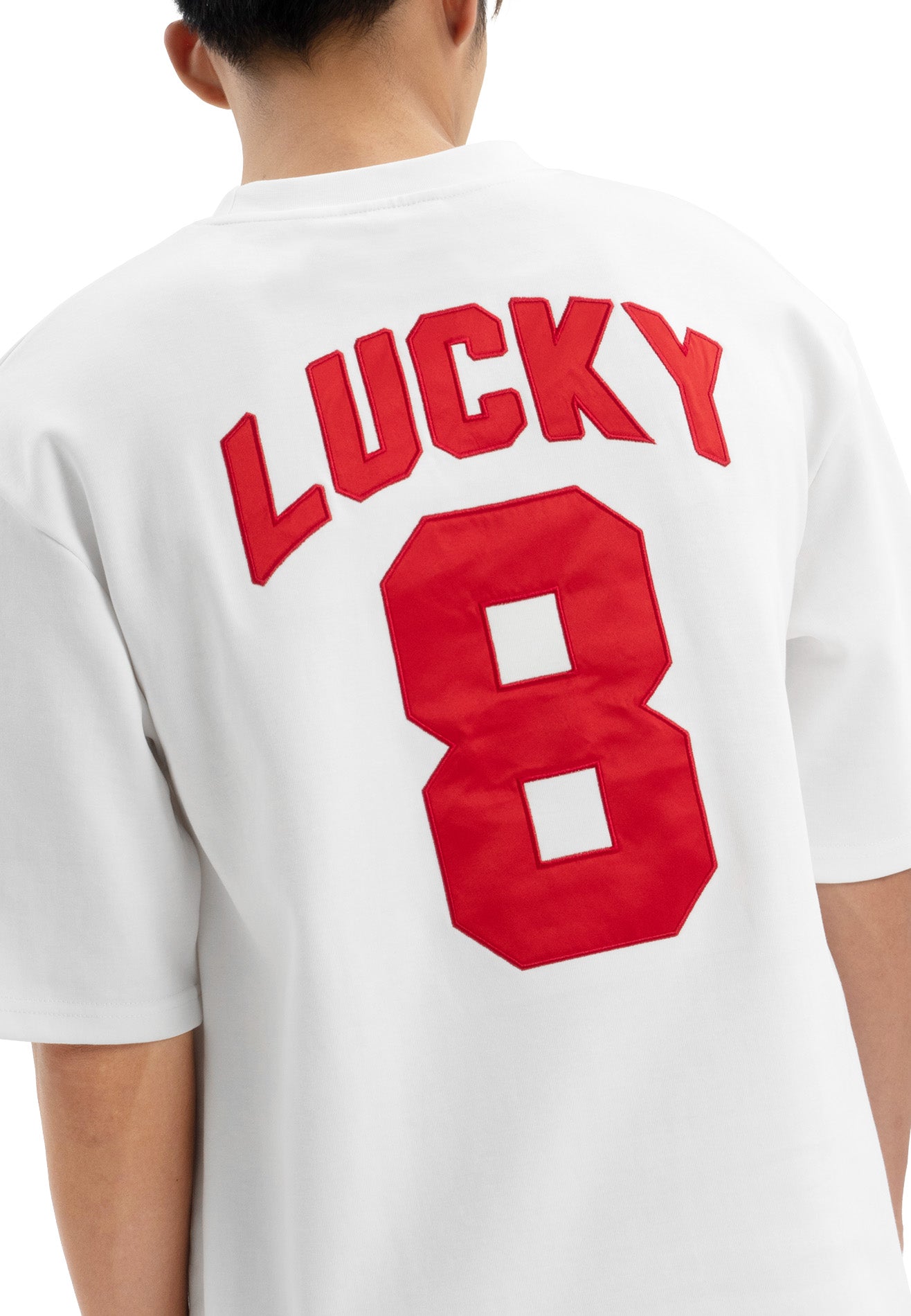 DRUM Select Lucky 8 CNY Oversized Tee- White
