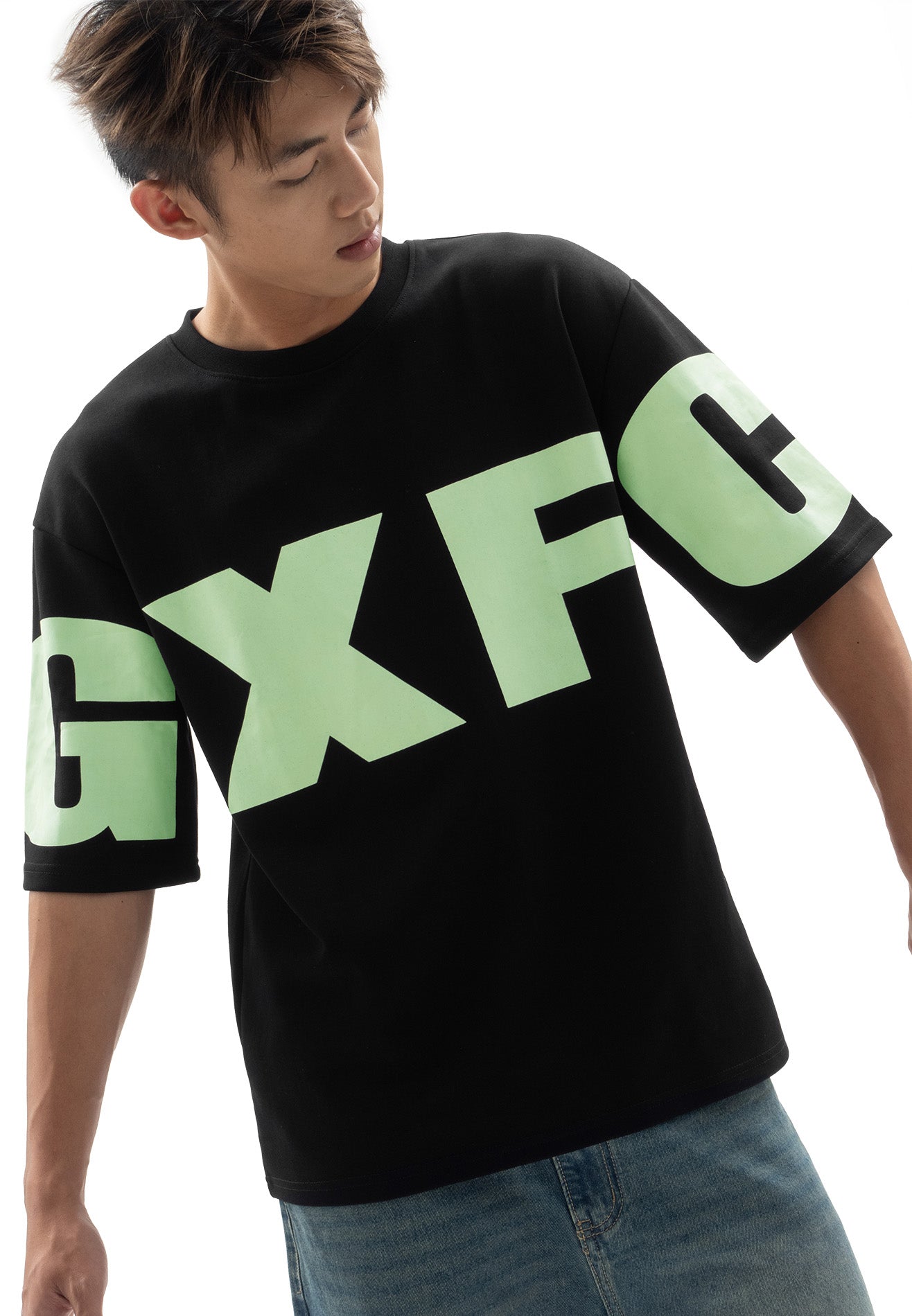 DRUM Select GXFC CNY Glow In The Dark Oversized Tee- Black