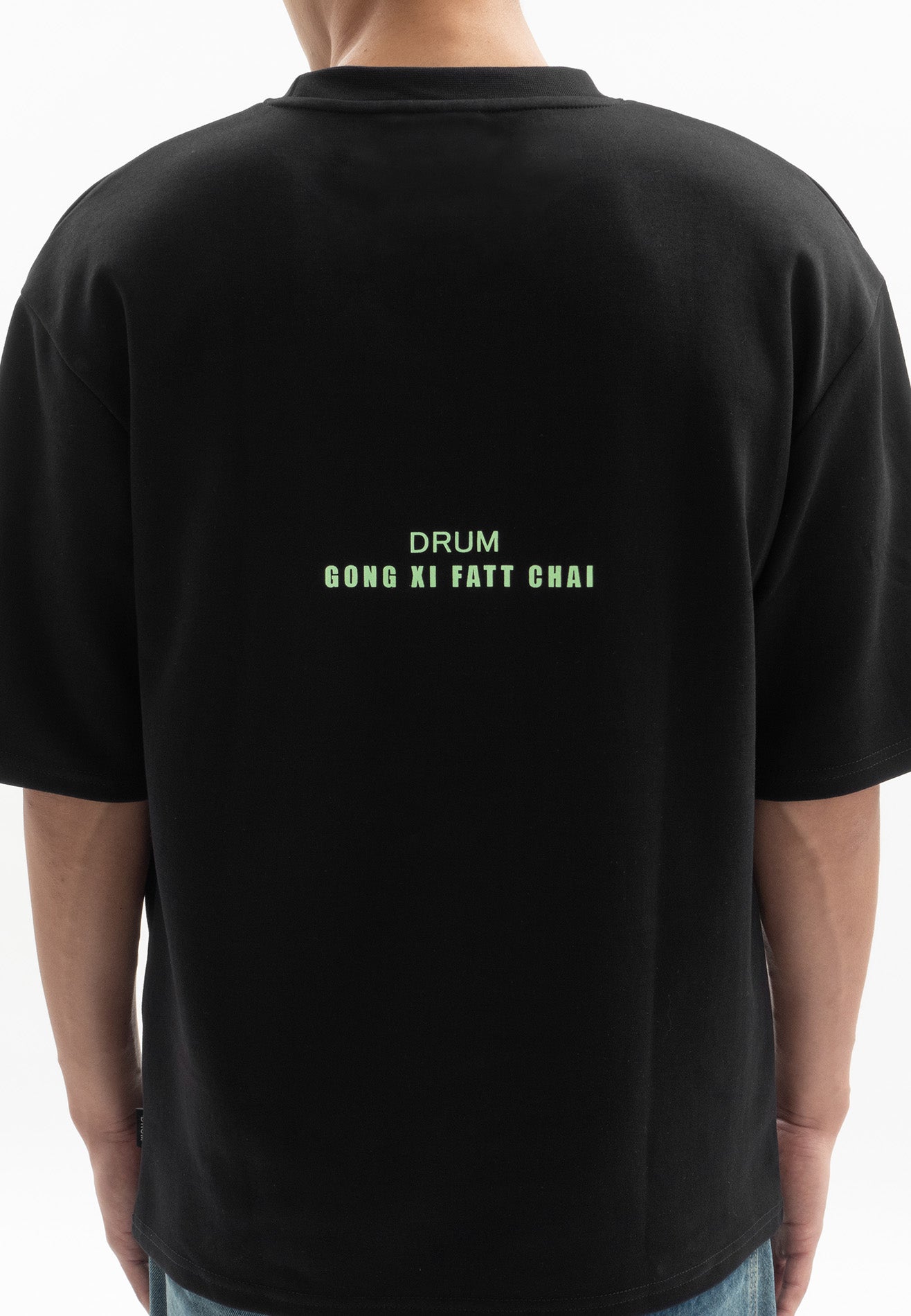 DRUM Select GXFC CNY Glow In The Dark Oversized Tee- Black