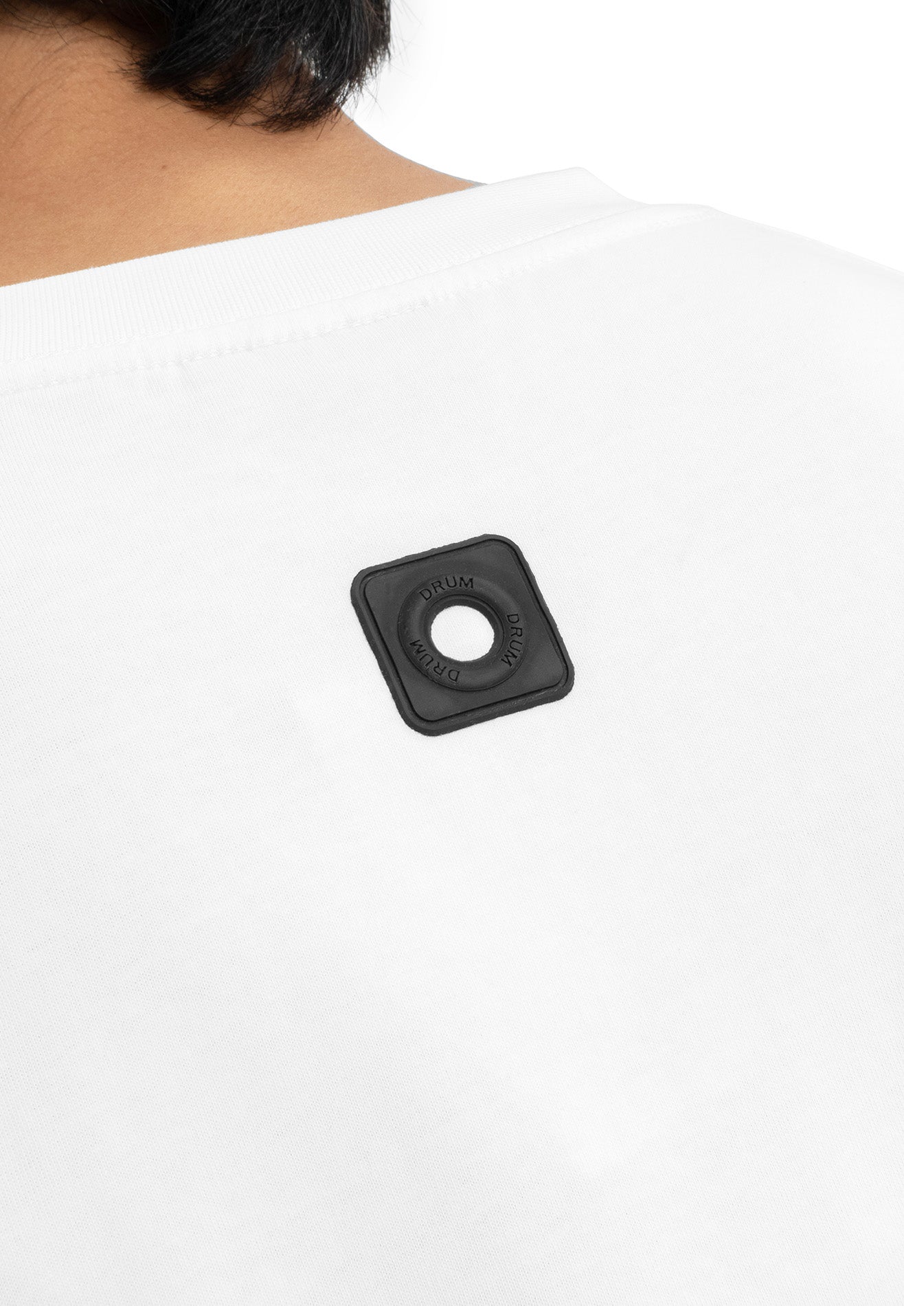 Select Reflective Embroidery Oversized Tee- White