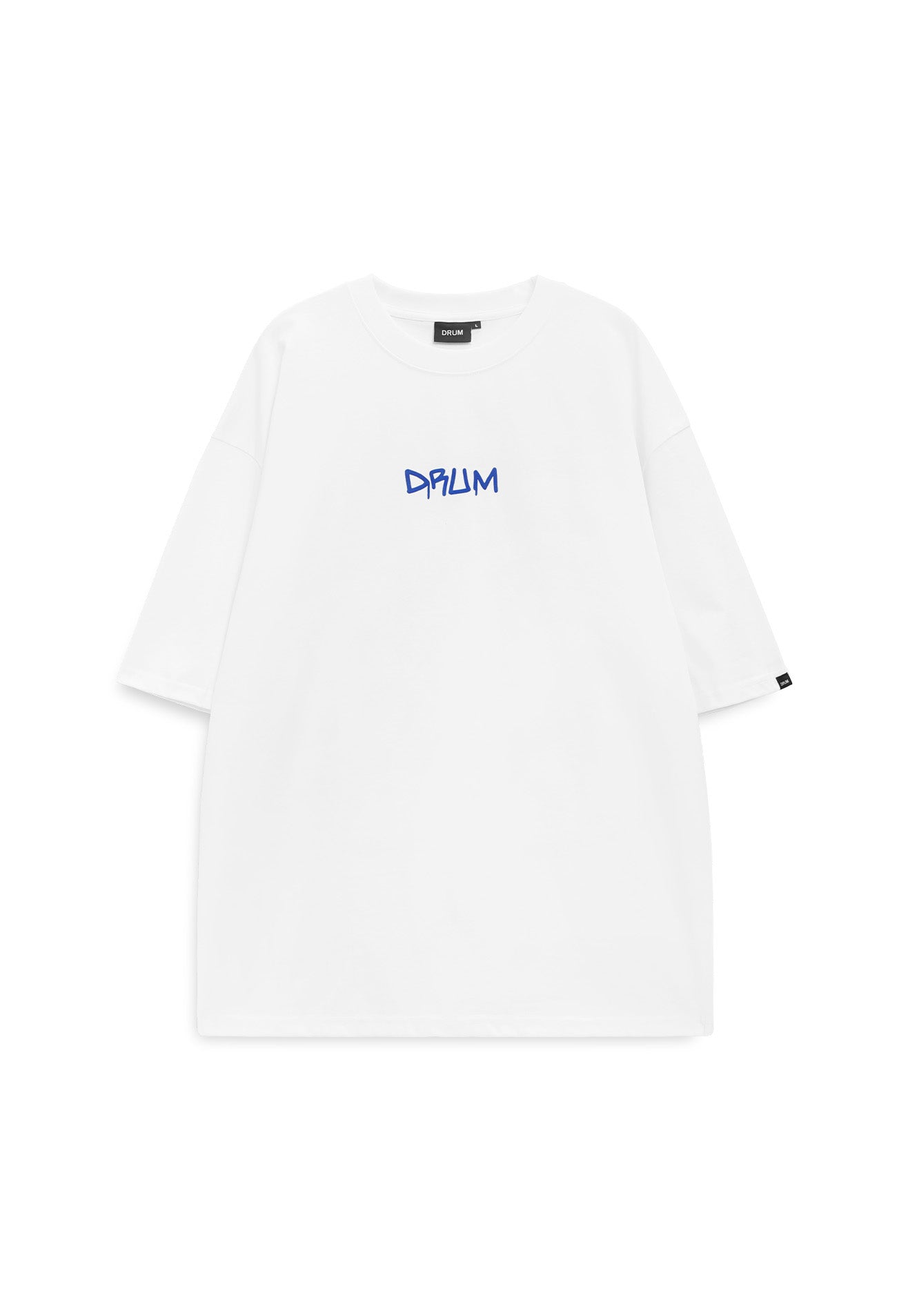 Select Flocking Print Oversized Tee - White