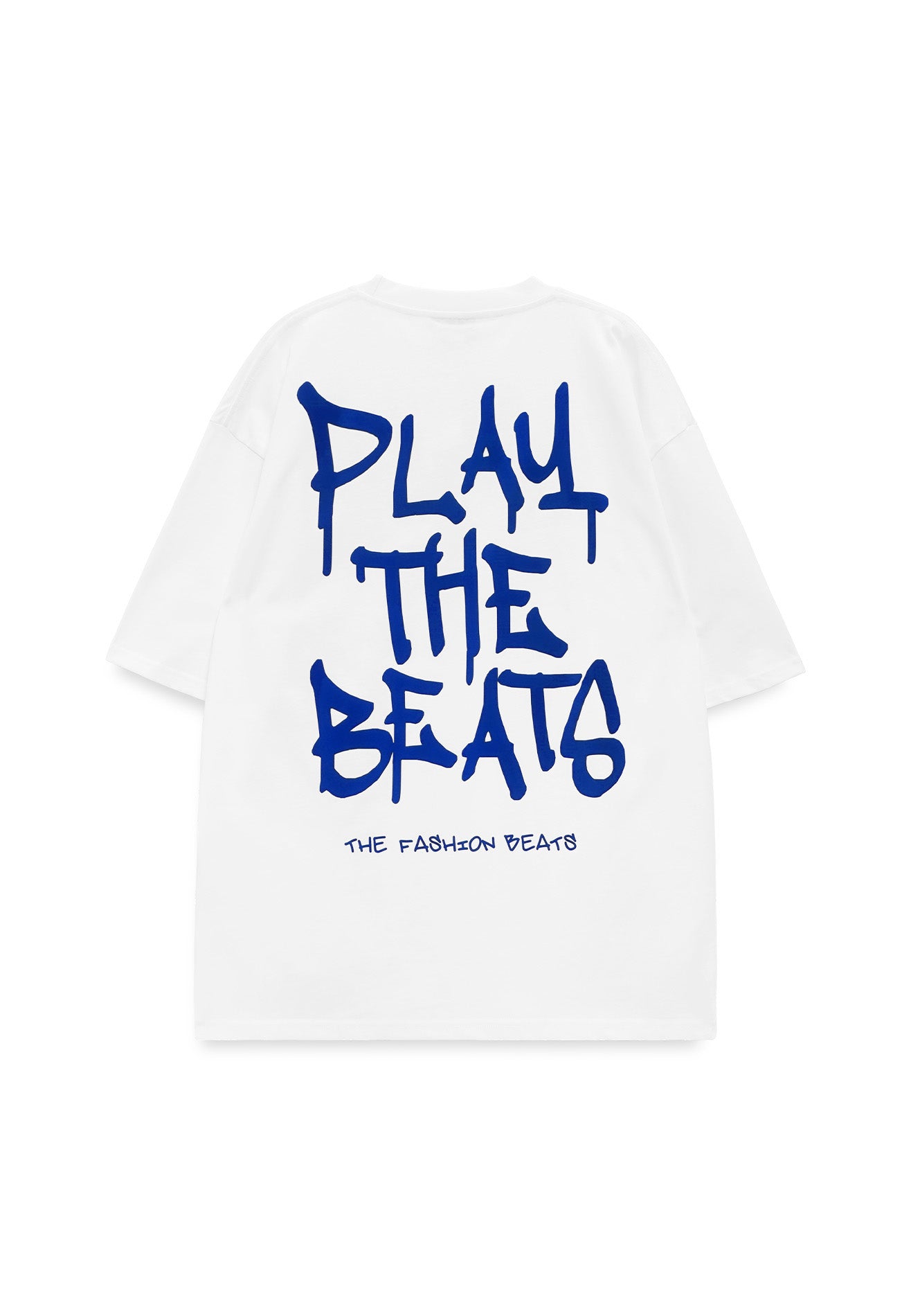 Select Flocking Print Oversized Tee - White