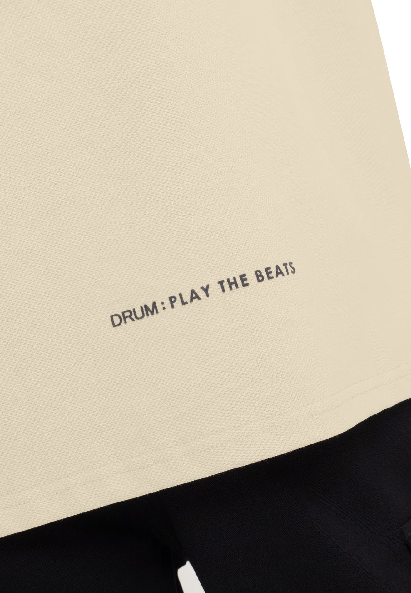 Select Gradient Flocking Oversized Tee- Light Khaki