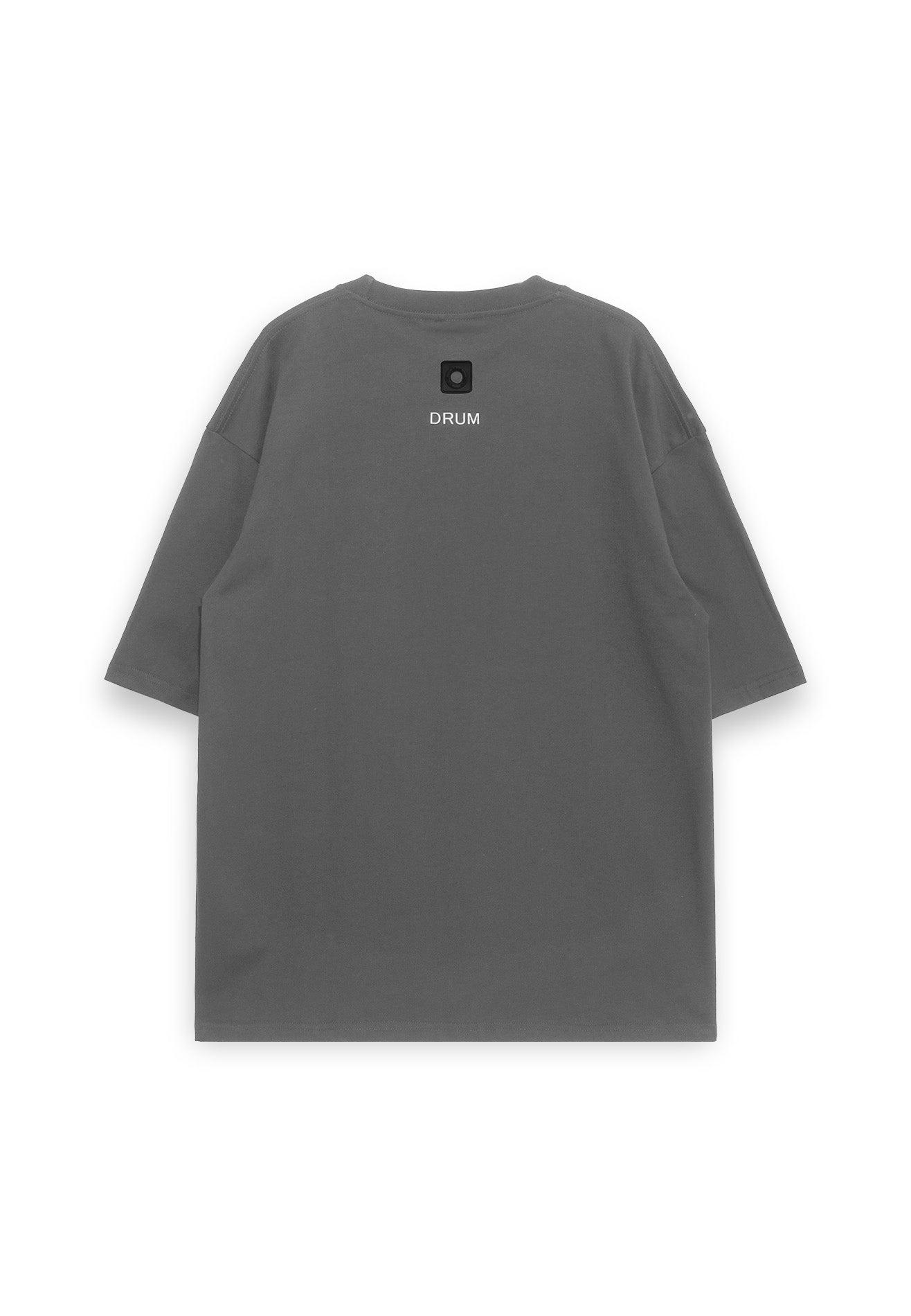 Select Haze Effect Print Oversized Tee- Dark Grey