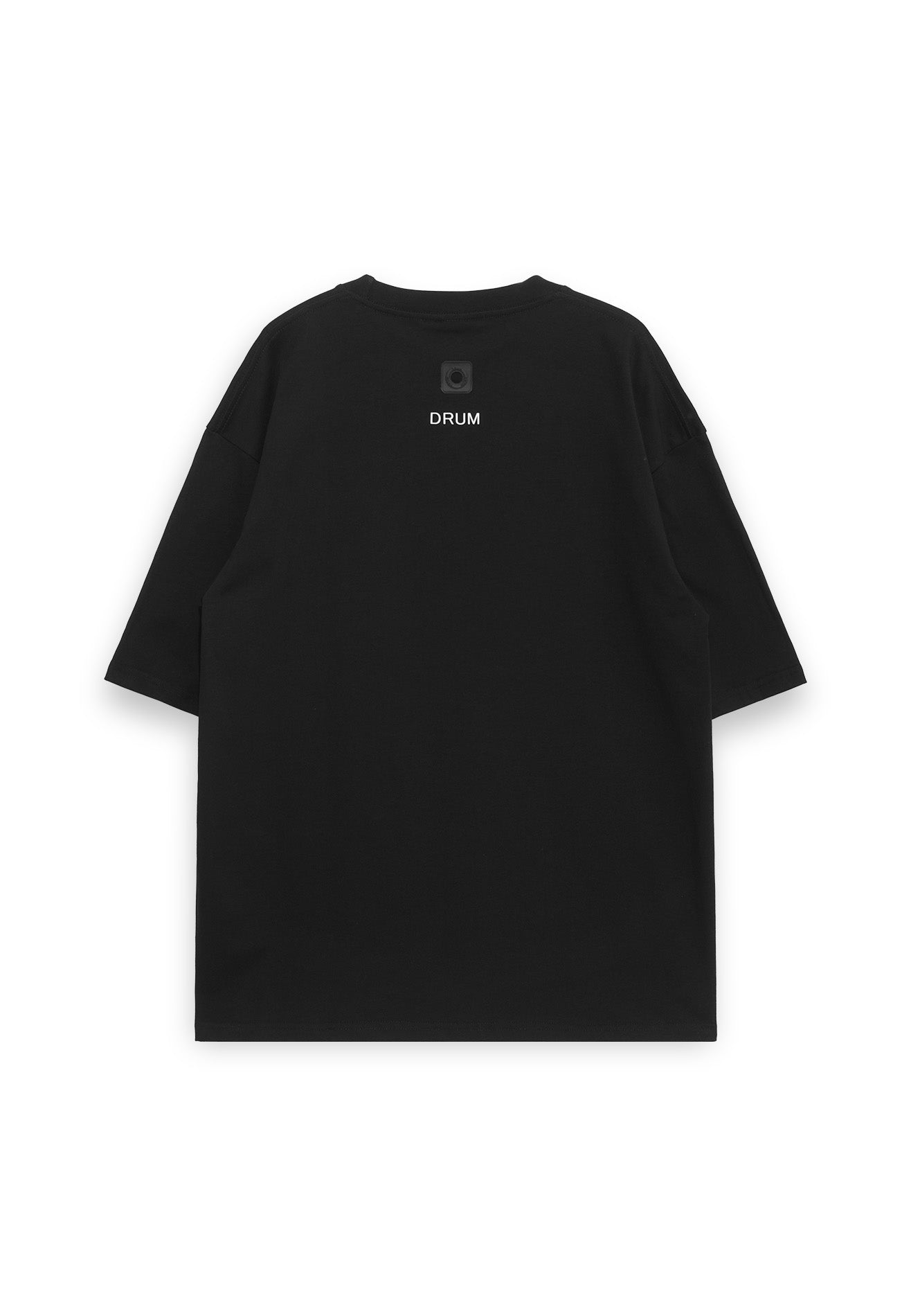Select Haze Effect Print Oversized Tee- Black