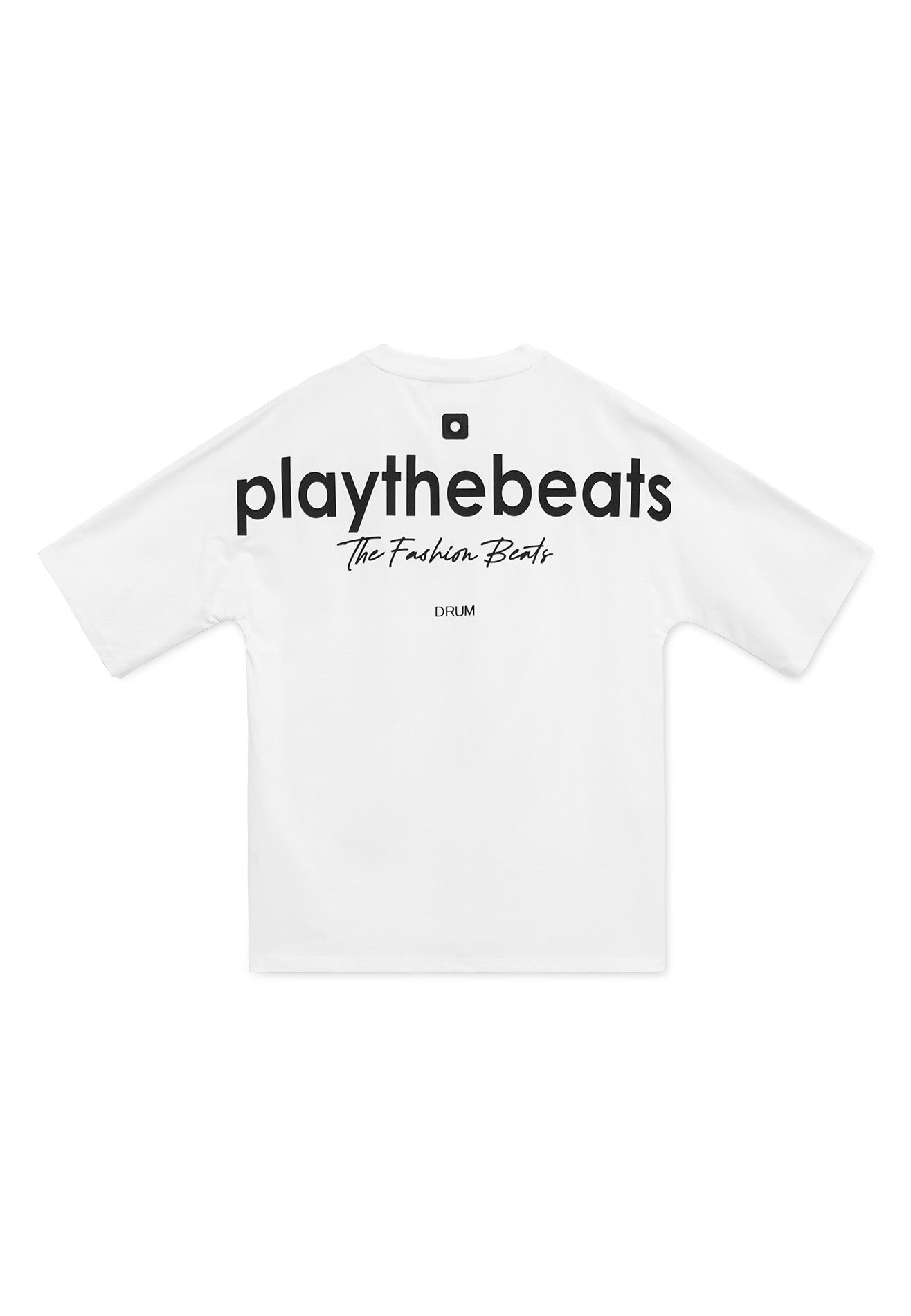 Select Slogan Bat Sleeve Oversized Tee- White