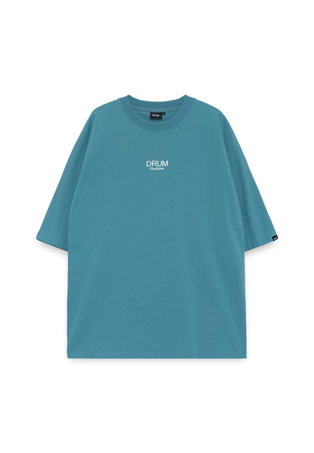 Select Slogan Bat Sleeve Oversized Tee- Blue