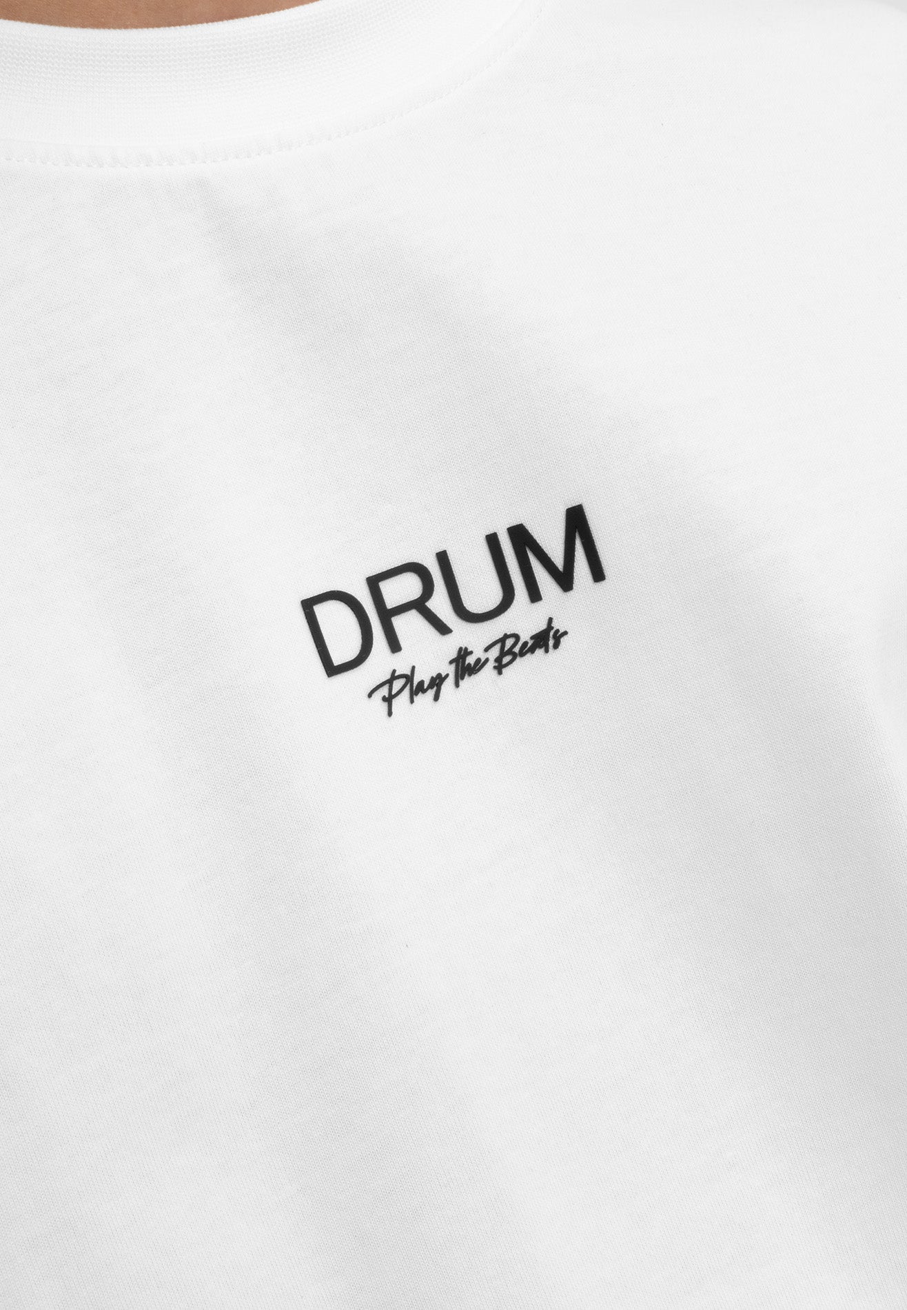 Select Slogan Bat Sleeve Oversized Tee- White