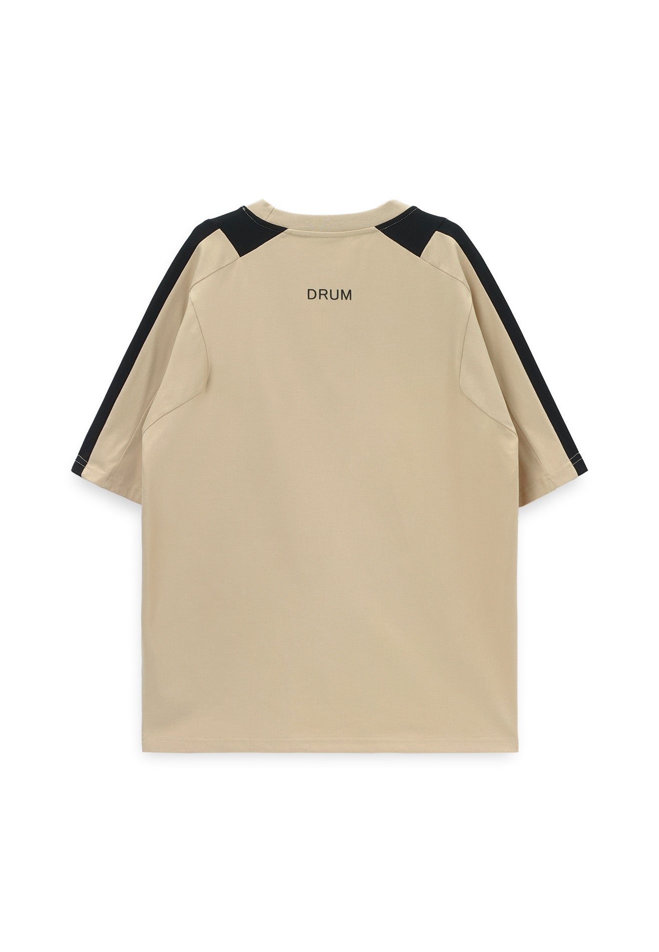 Select Racing Theme Cut & Sew Oversized Tee- Light Khaki