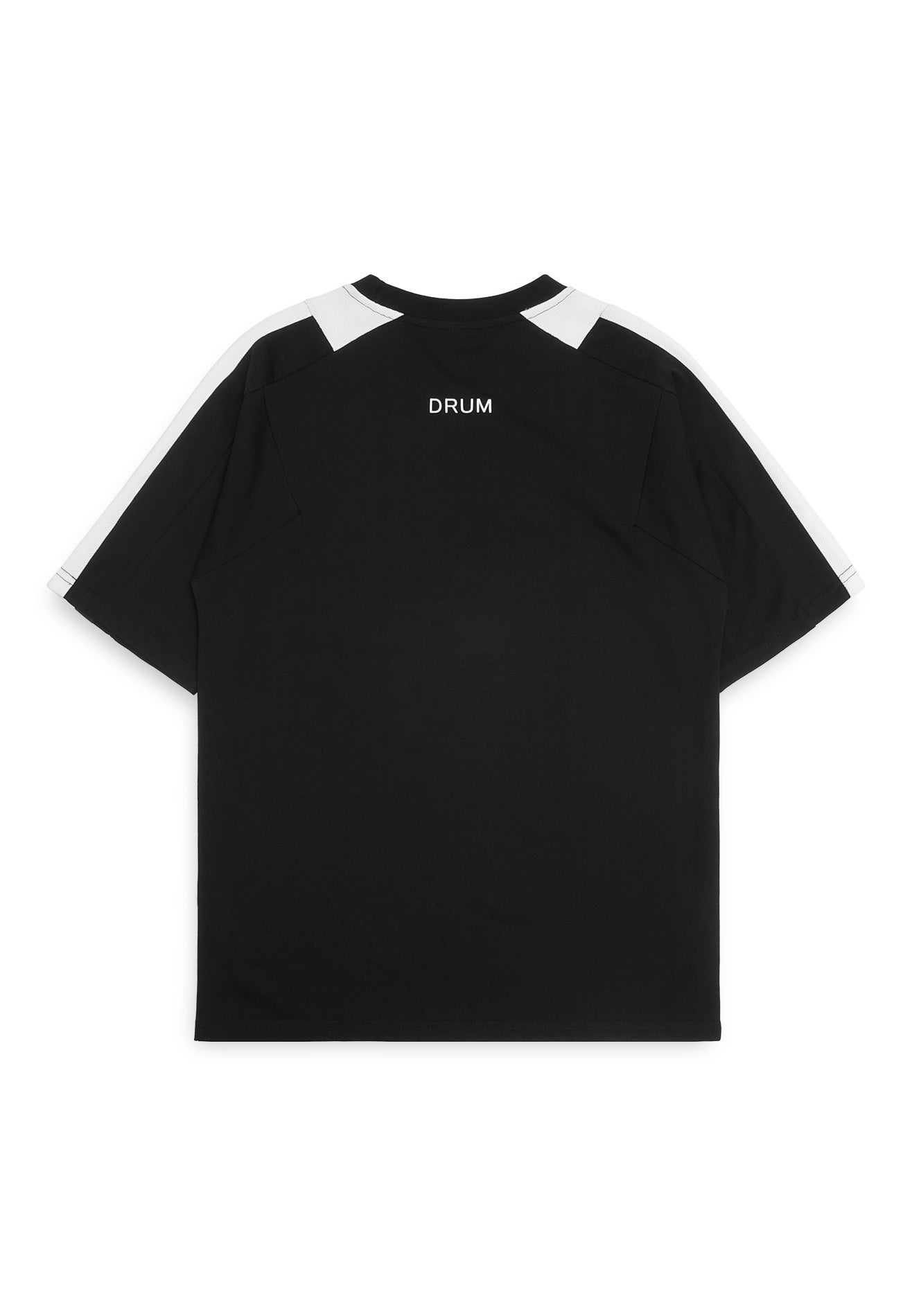 Select Racing Theme Cut & Sew Oversized Tee- Black