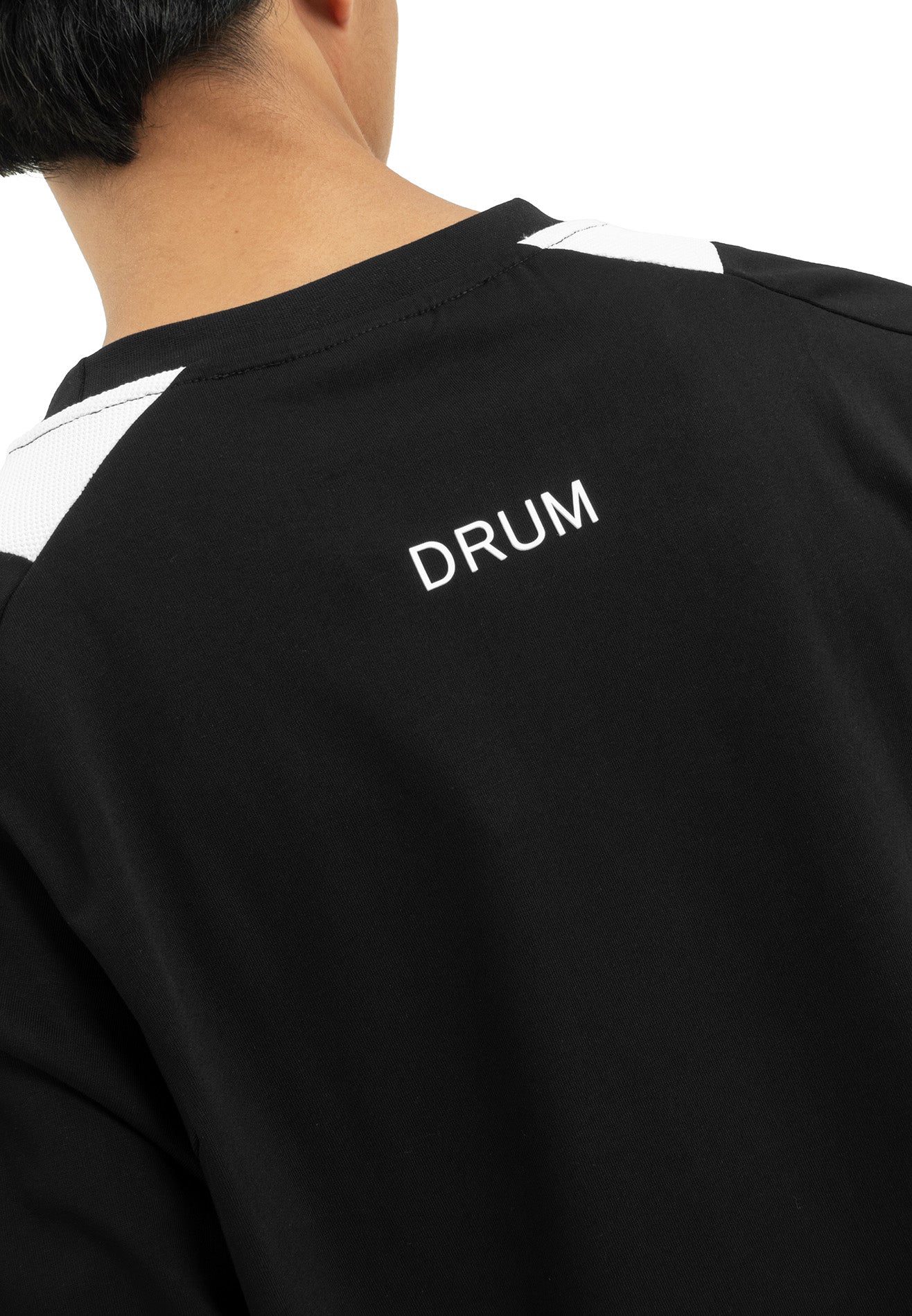 Select Racing Theme Cut & Sew Oversized Tee- Black