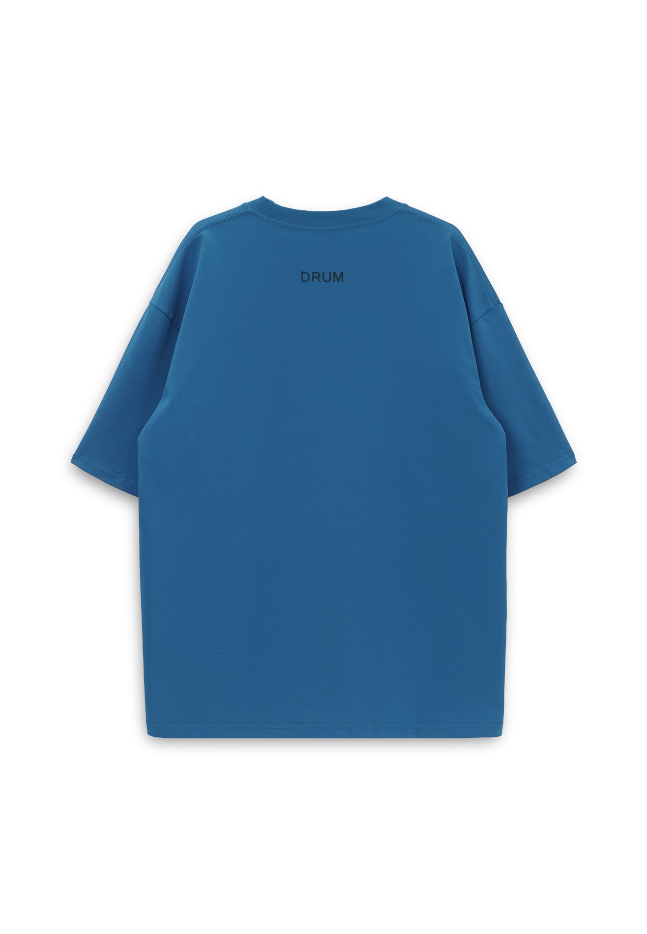 Select Blur Effect Print Oversized Tee- Blue