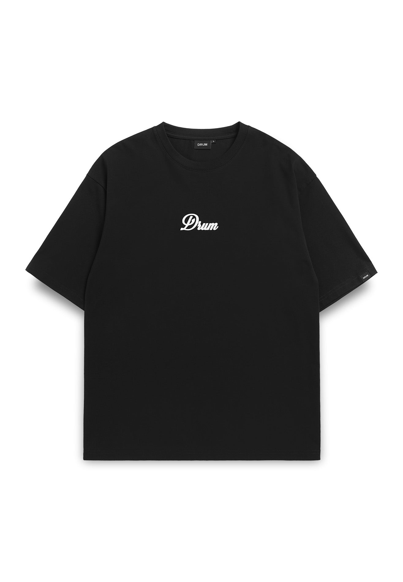 Select Slogan Reflective Print Oversized Tee- Black