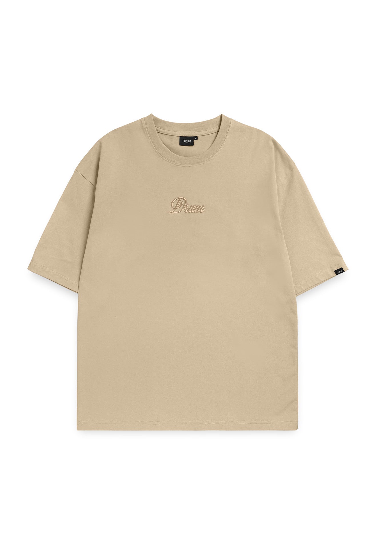 Select 3D Embroidery Oversized Tee- Khaki