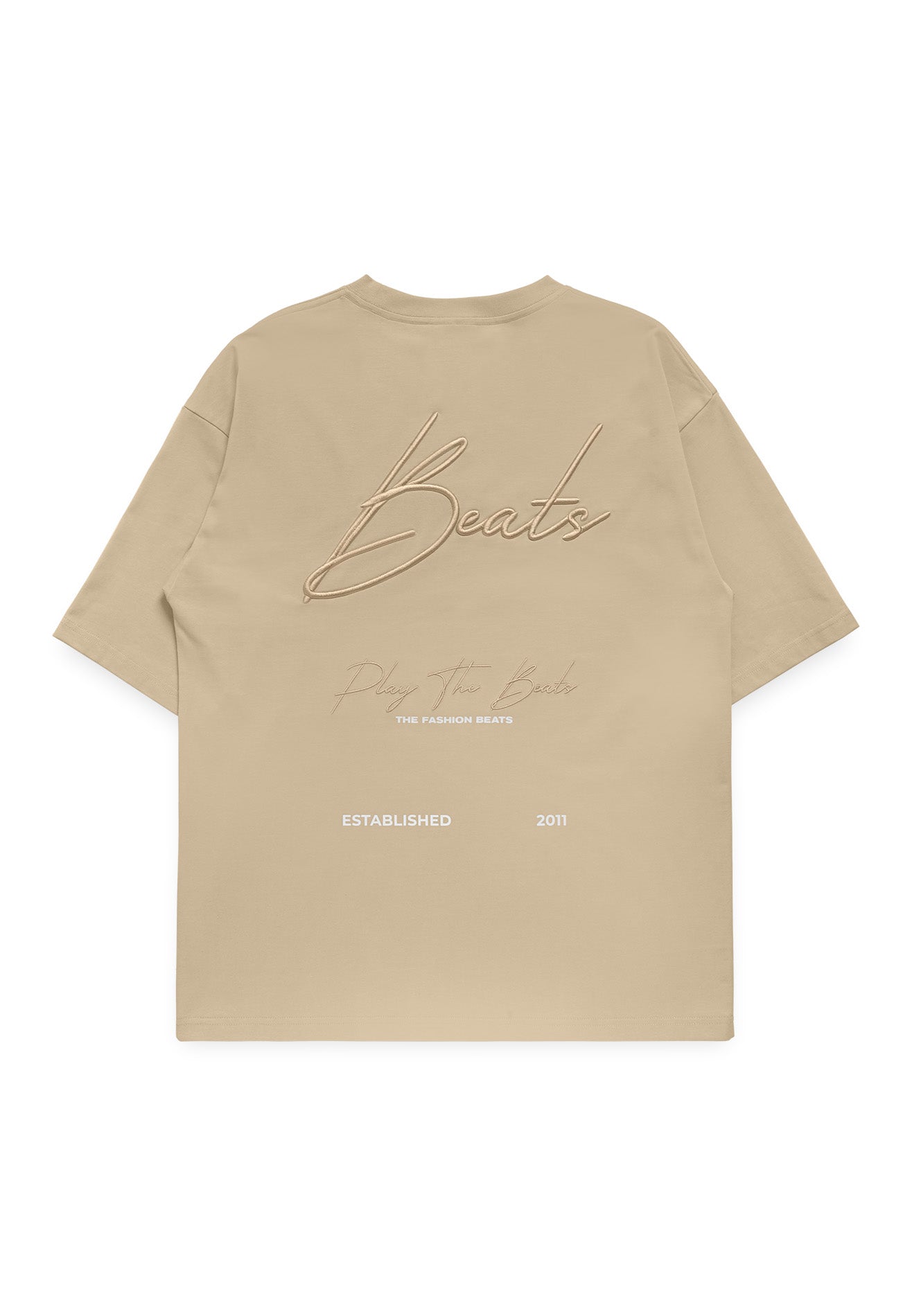 Select 3D Embroidery Oversized Tee- Khaki
