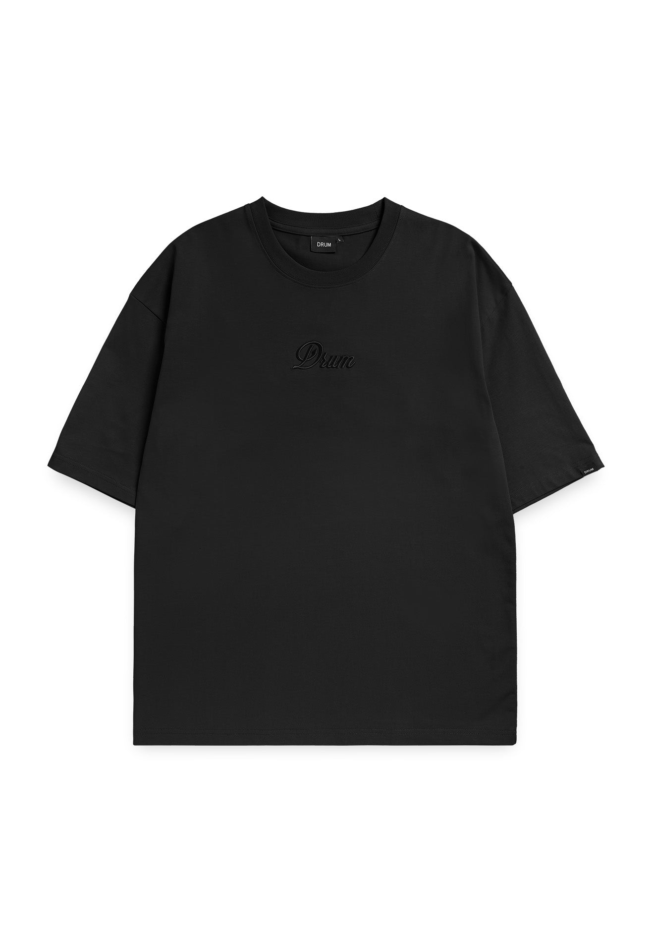 Select 3D Embroidery Oversized Tee- Black