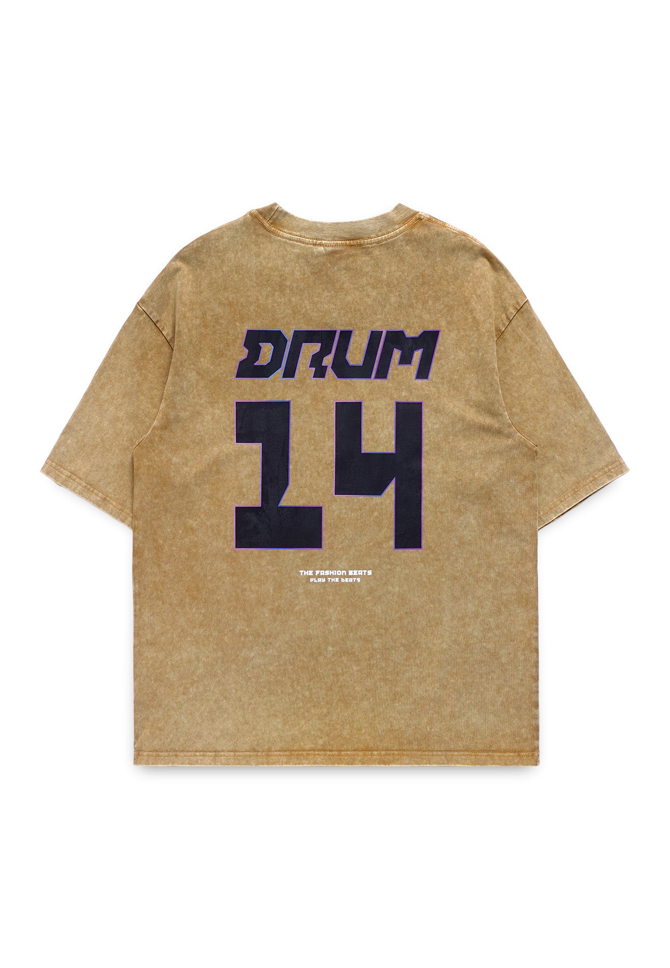 Select Stoned Washed Oversized Tee- Khaki