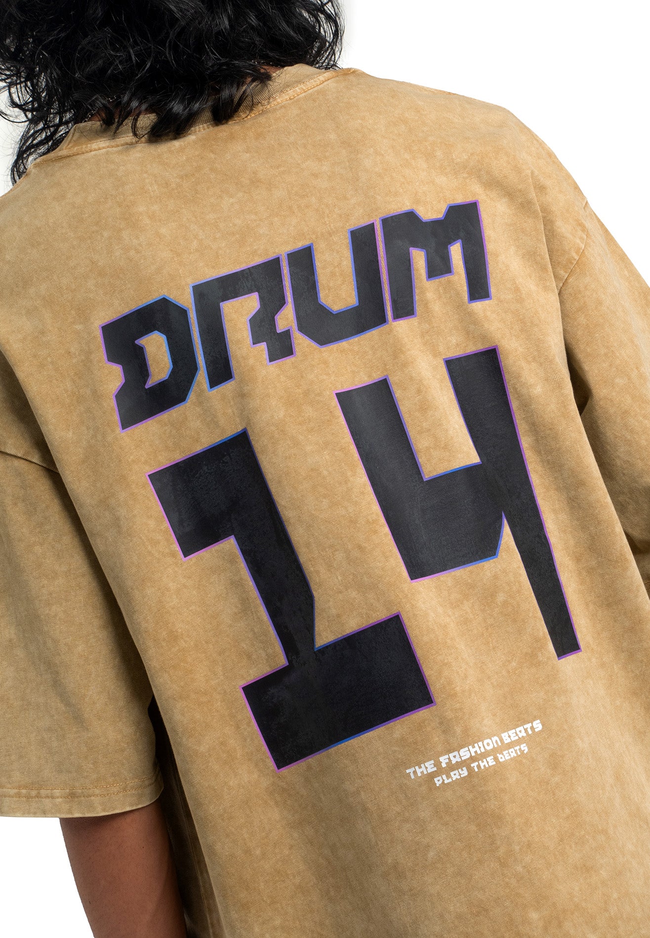 Select Stoned Washed Oversized Tee- Khaki