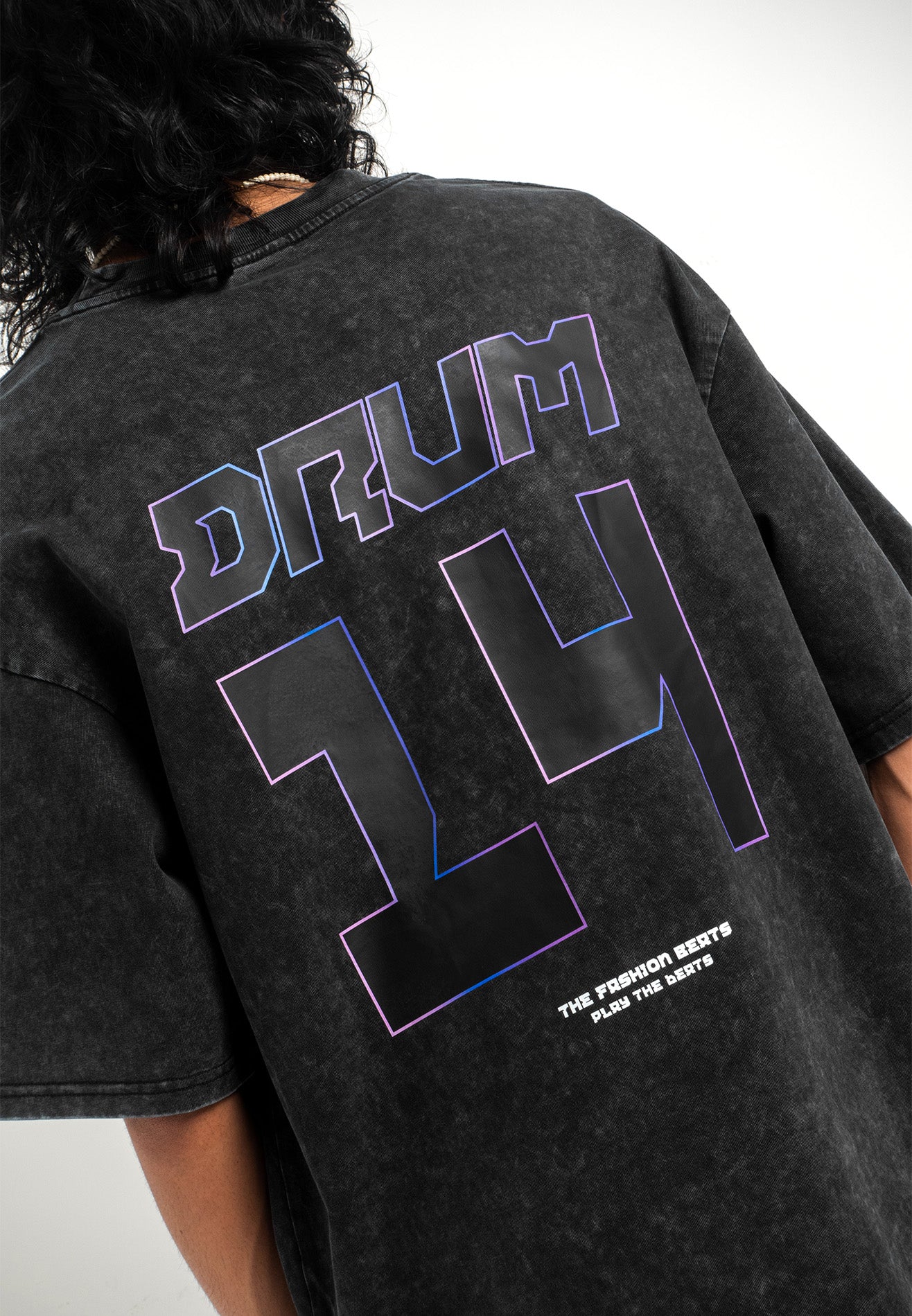 Select Stoned Washed Oversized Tee- Black