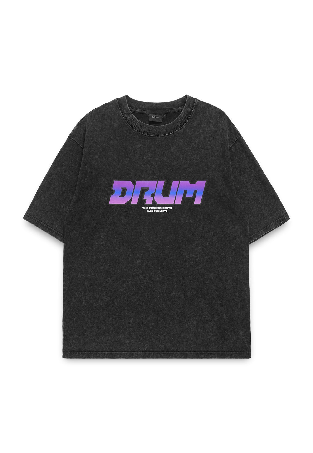 Select Stoned Washed Oversized Tee- Black