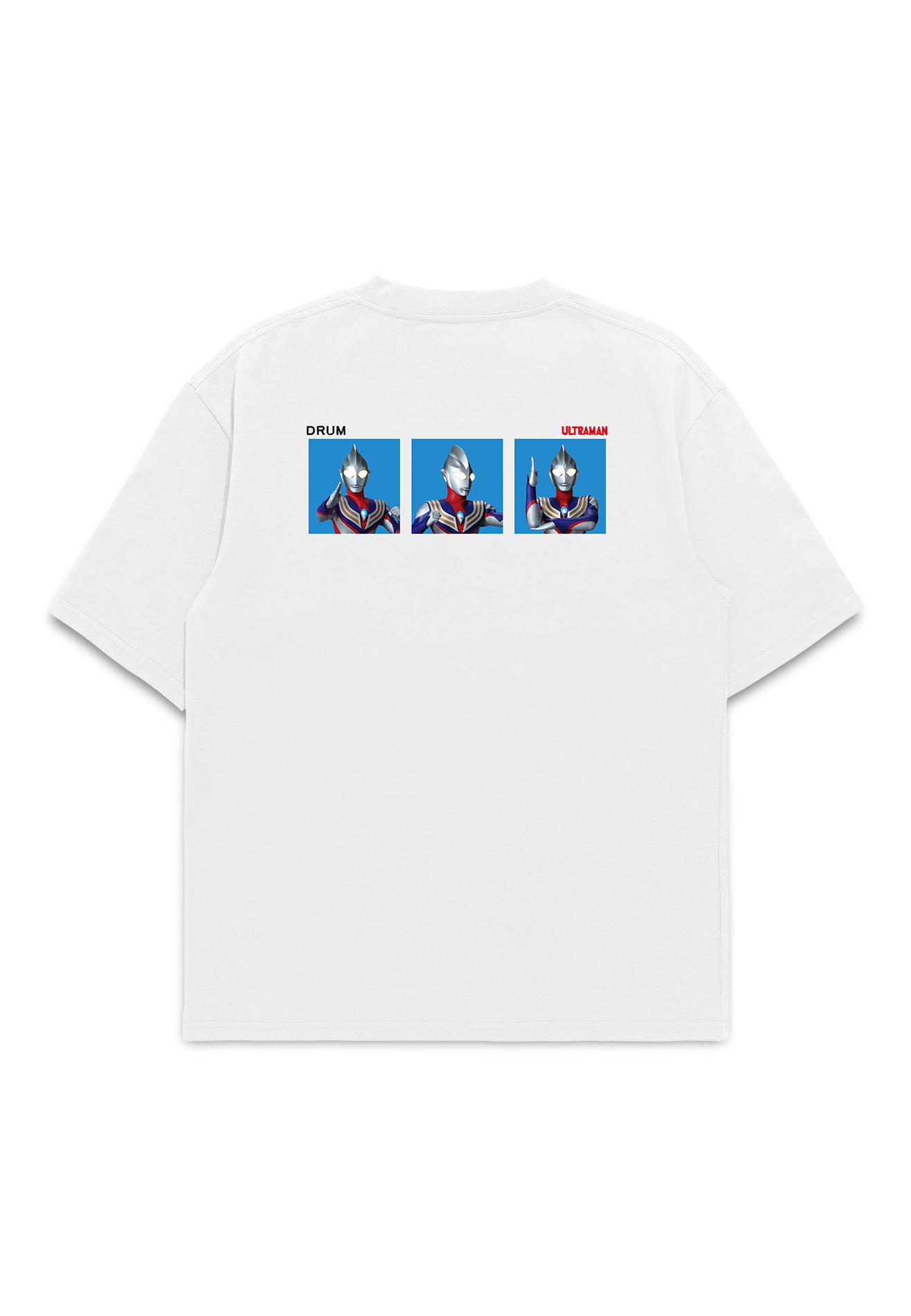 DRUM | ULTRAMAN Ultraman Tiga Oversized Tee- White