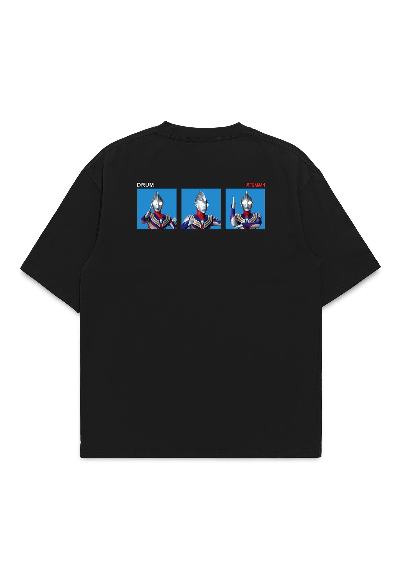 DRUM | ULTRAMAN Ultraman Tiga Oversized Tee- Black