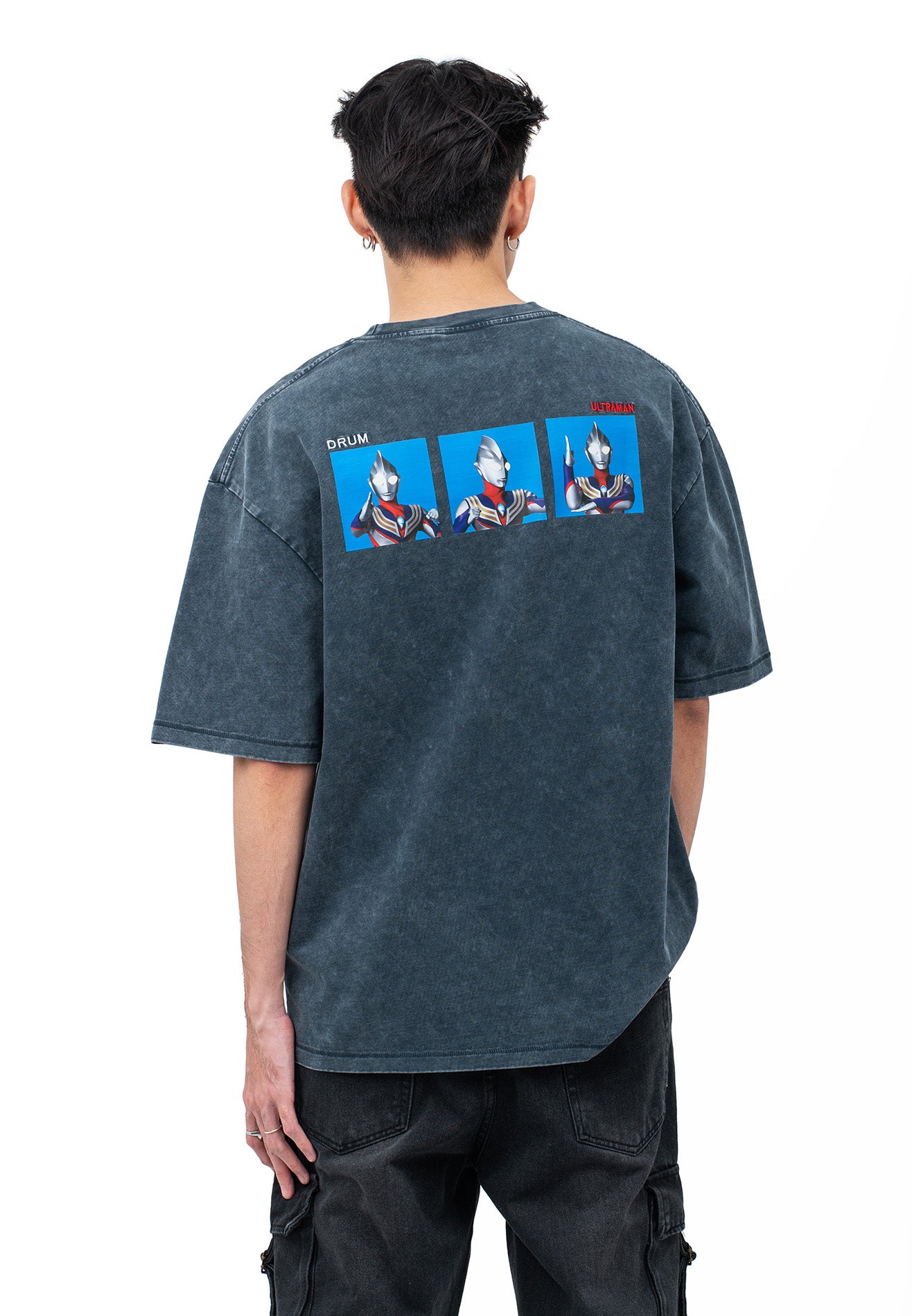 DRUM | ULTRAMAN Ultraman Tiga Oversized Tee- Dark Blue