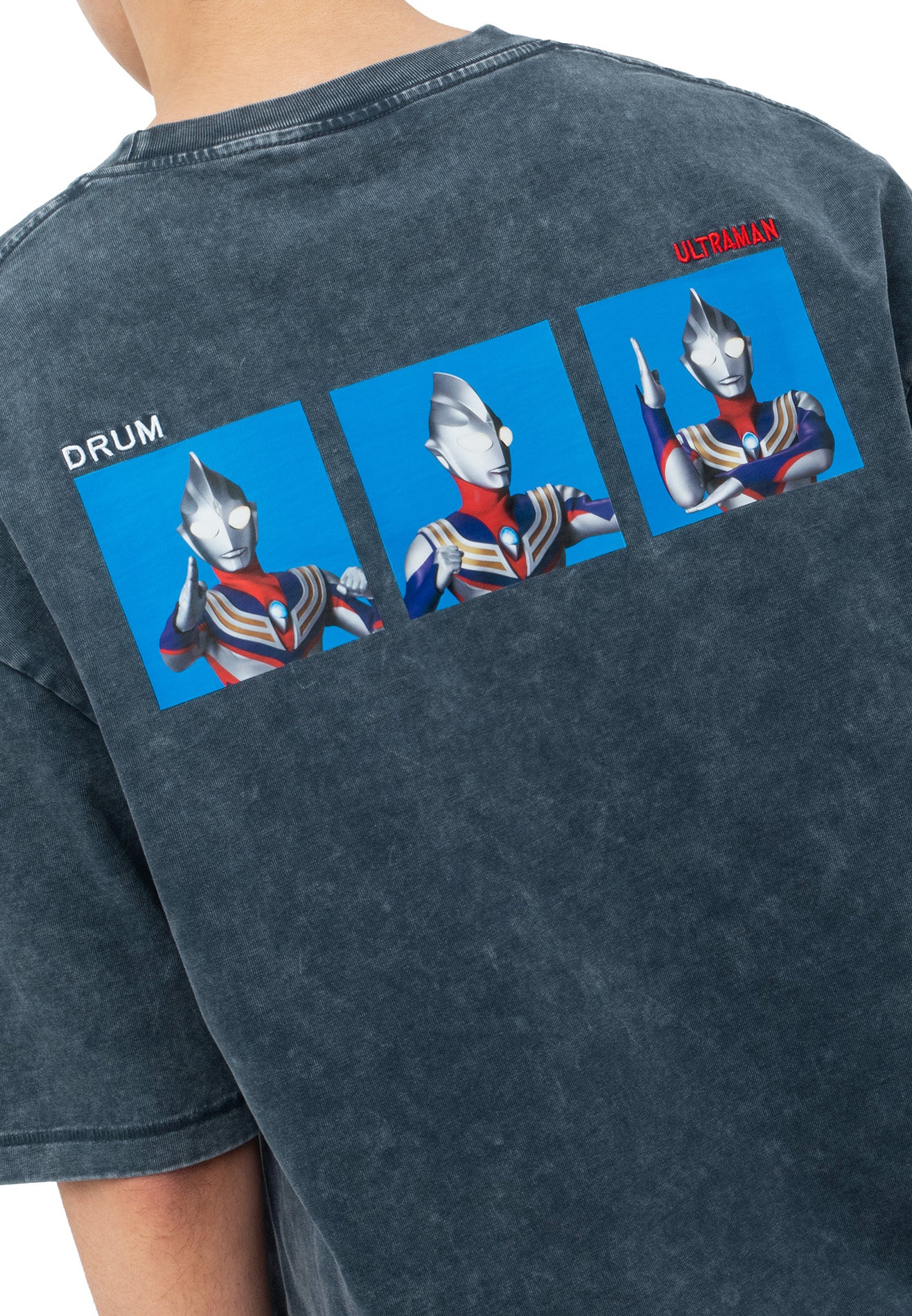 DRUM | ULTRAMAN Ultraman Tiga Oversized Tee- Dark Blue