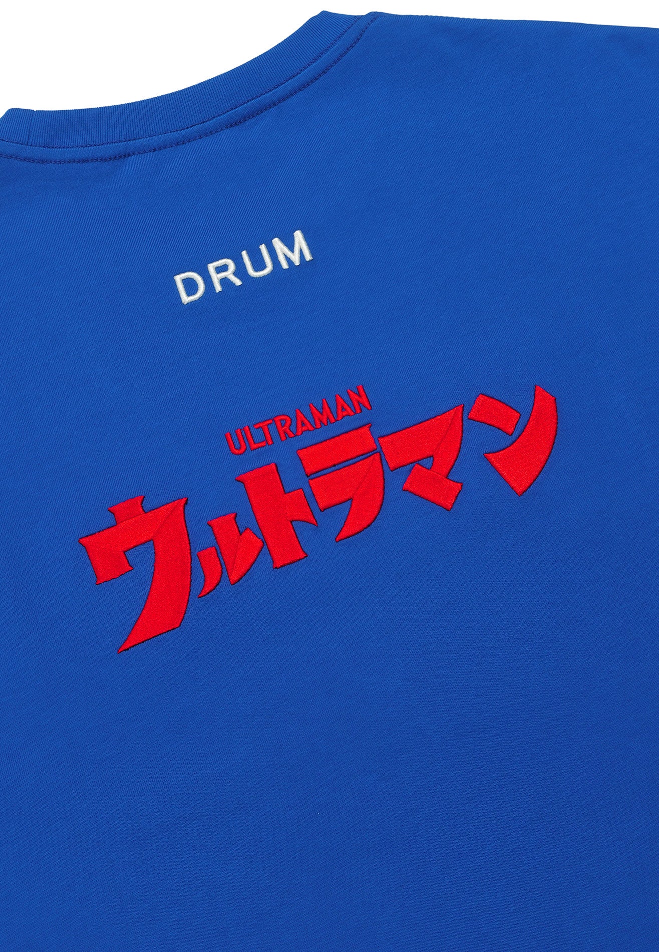 DRUM | ULTRAMAN I love Ultraman KL Silicon Patch Oversized Tee- Blue