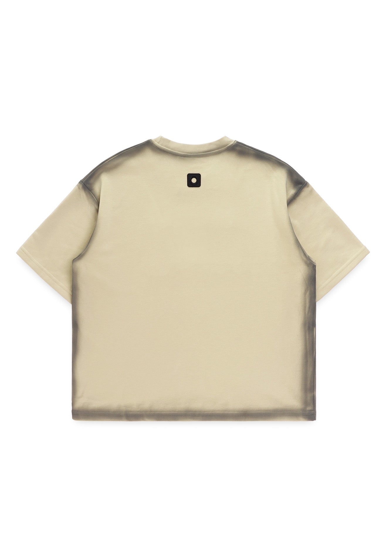 DRUM SELECT Studded Spray Details Oversized Boxy Tee- Light Khaki