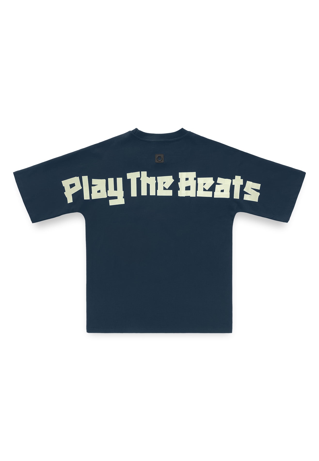 DRUM SELECT Logo TPU Tape Oversized Tee- Dark Blue