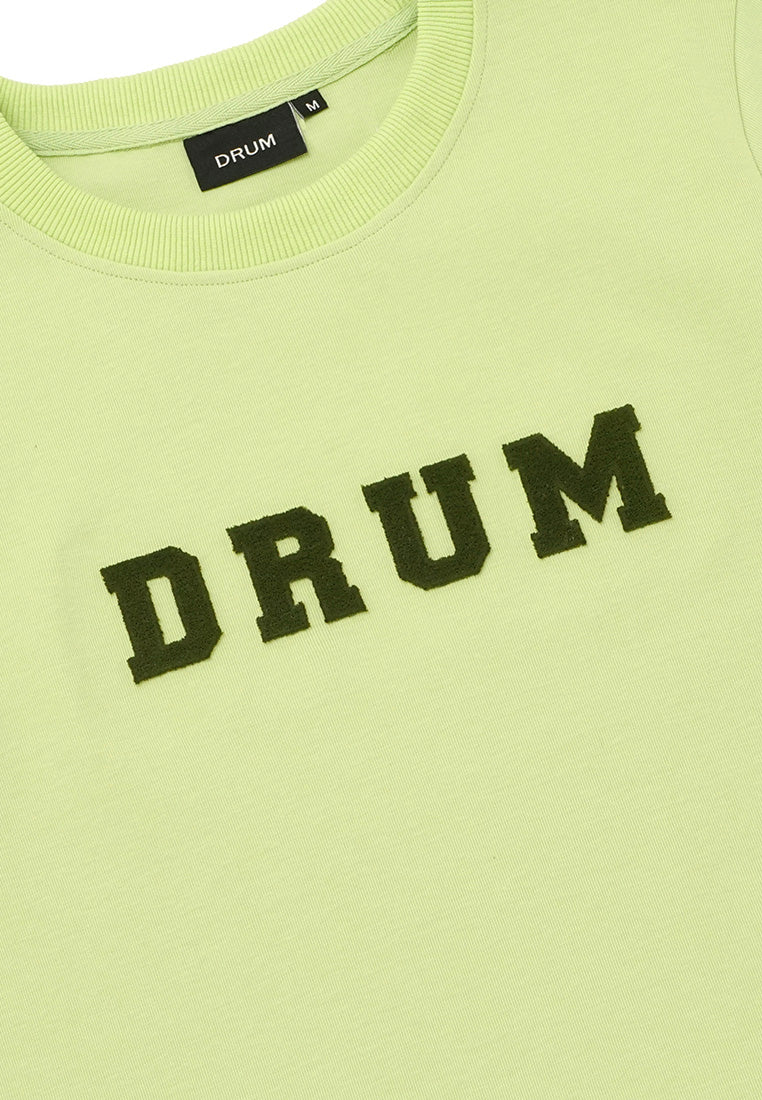 DRUM SELECT Women Toothbrush Embroidery Top-Light Green
