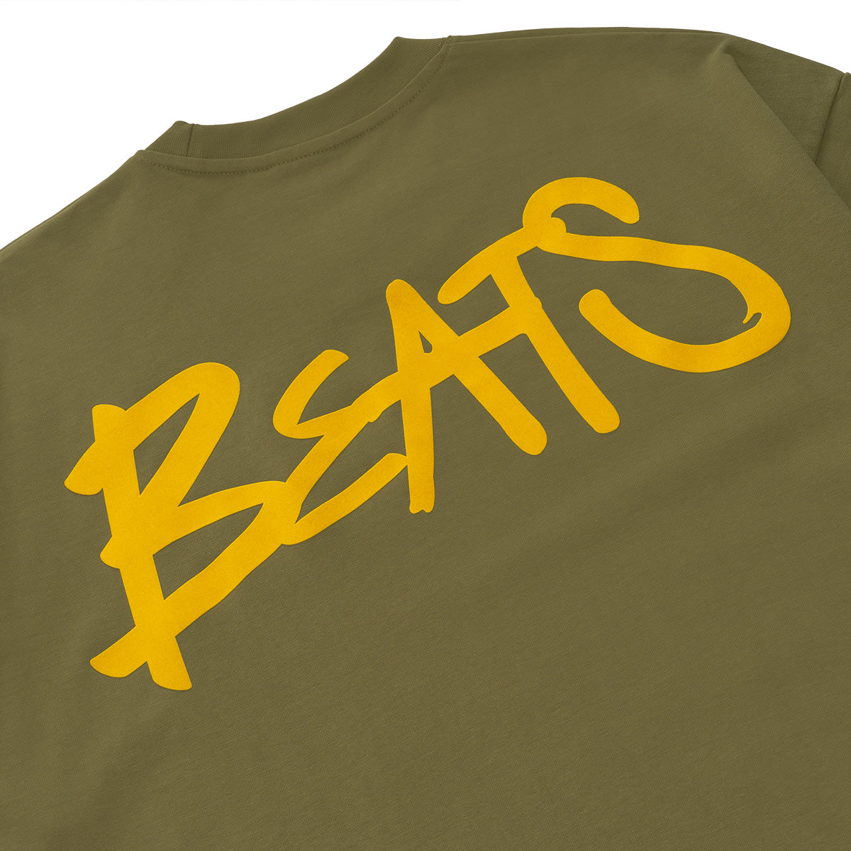 DRUM S. Beats Flocking Oversized Tee- Army Green