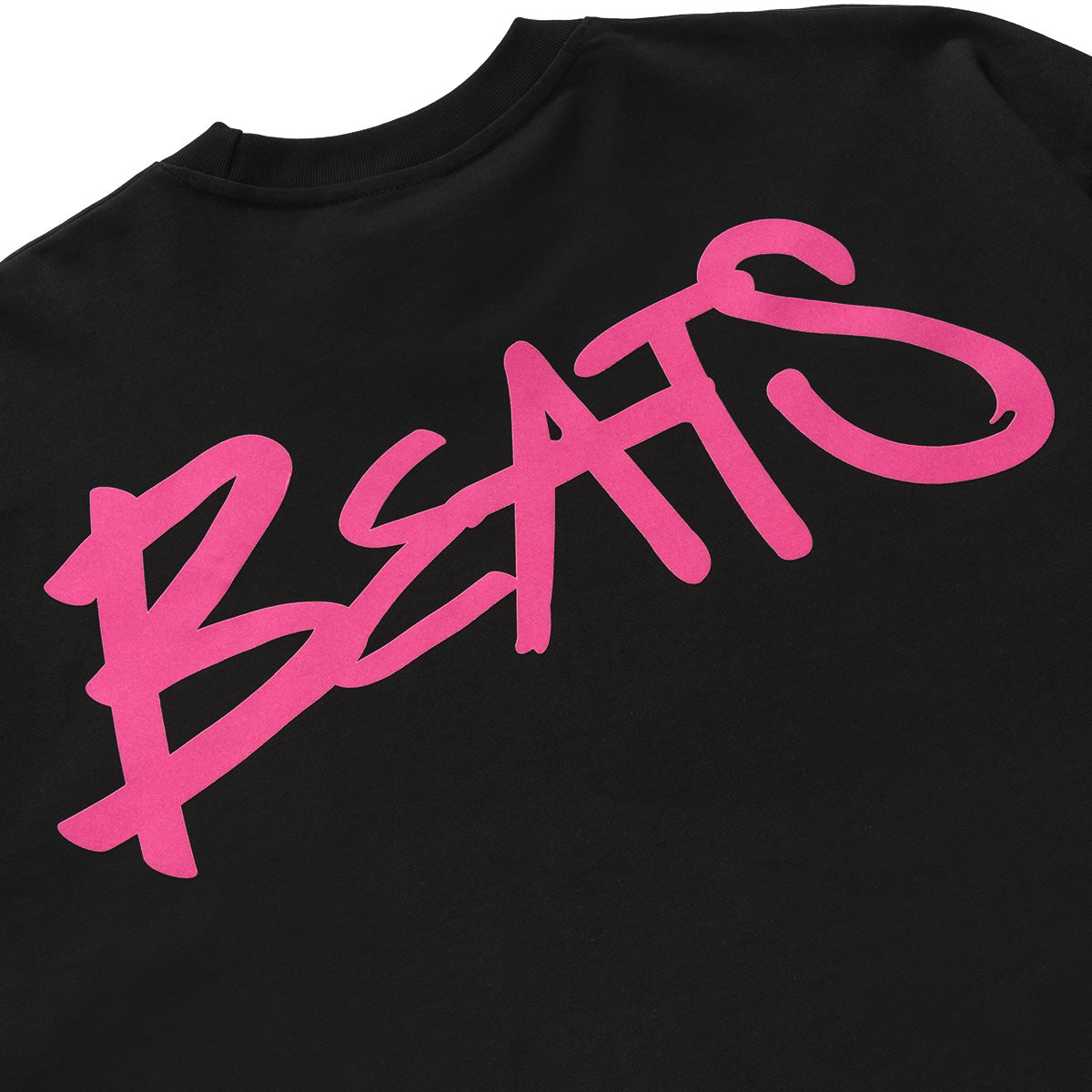 DRUM S. Beats Flocking Oversized Tee- Black