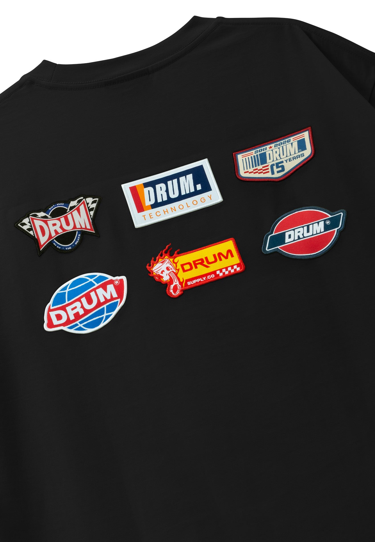 DRUM S. 80's Workshop Edition Oversized Tee- Black