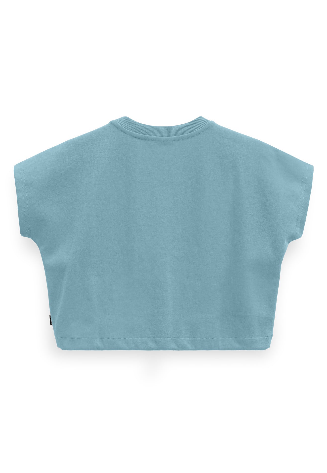 DRUM SELECT Women Drawstring Crop Top- Blue