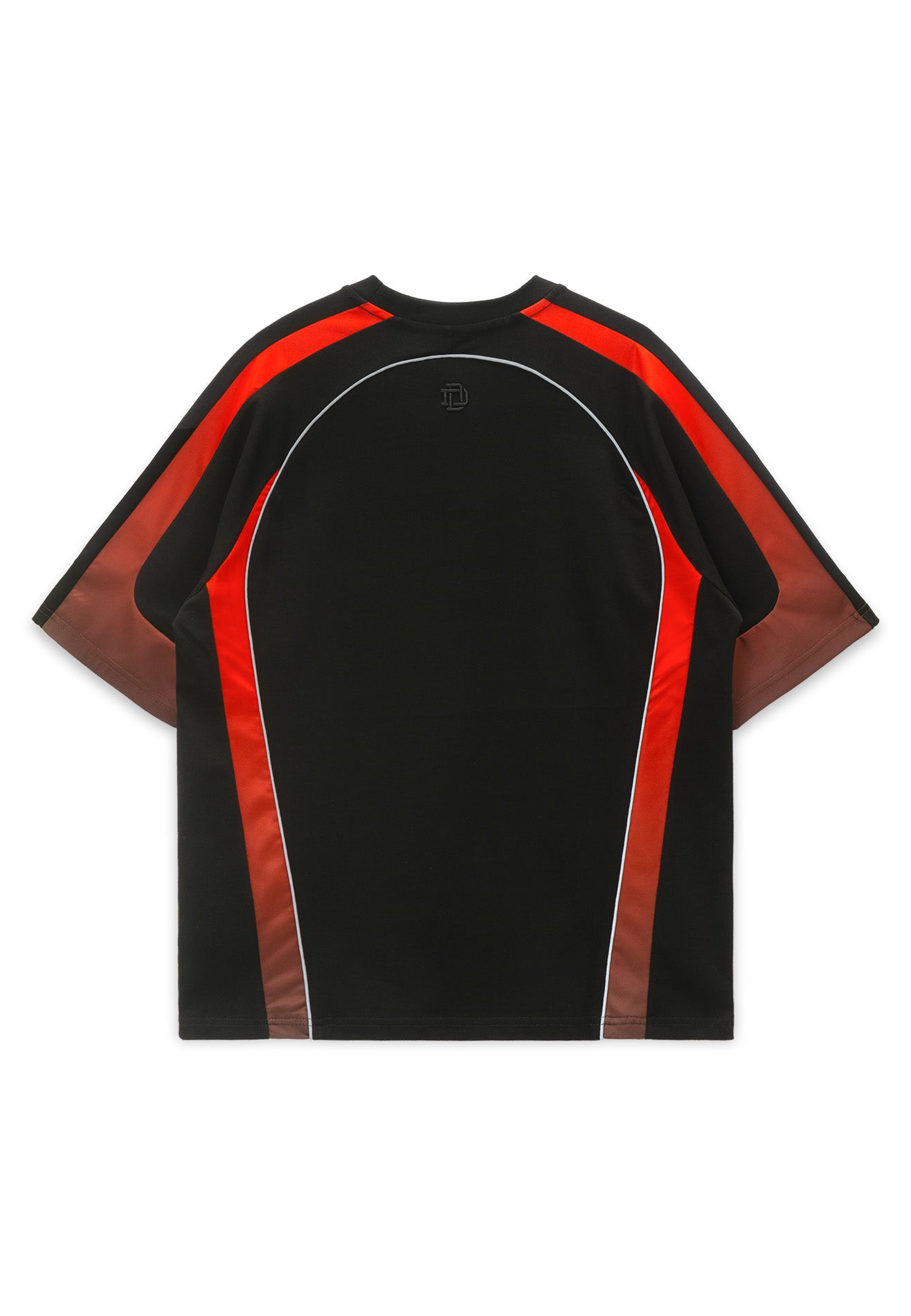 Drum X Kabilan Cut & Sew Reflecting Piping Oversized Tee- Red