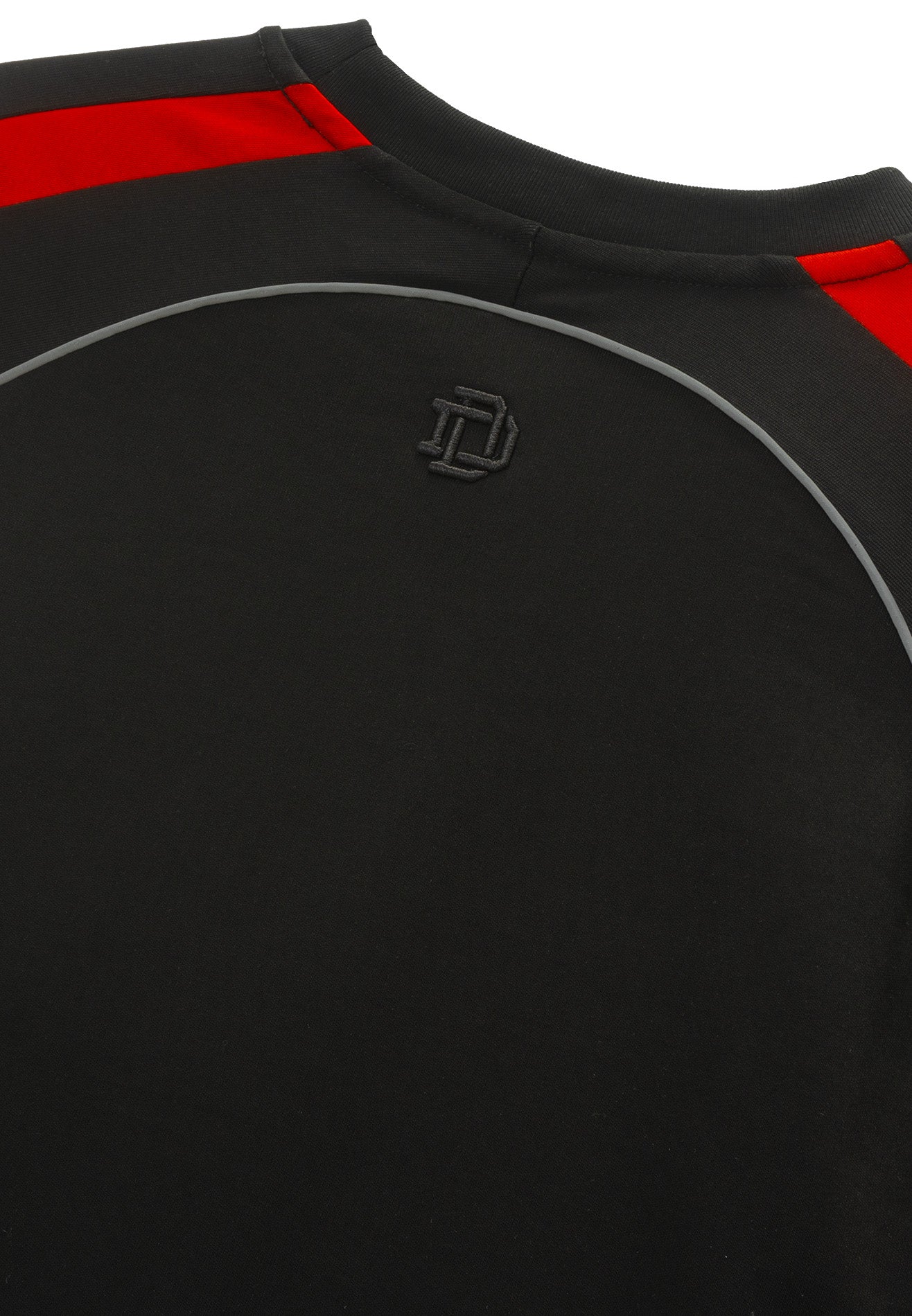 Drum X Kabilan Cut & Sew Reflecting Piping Oversized Tee- Red