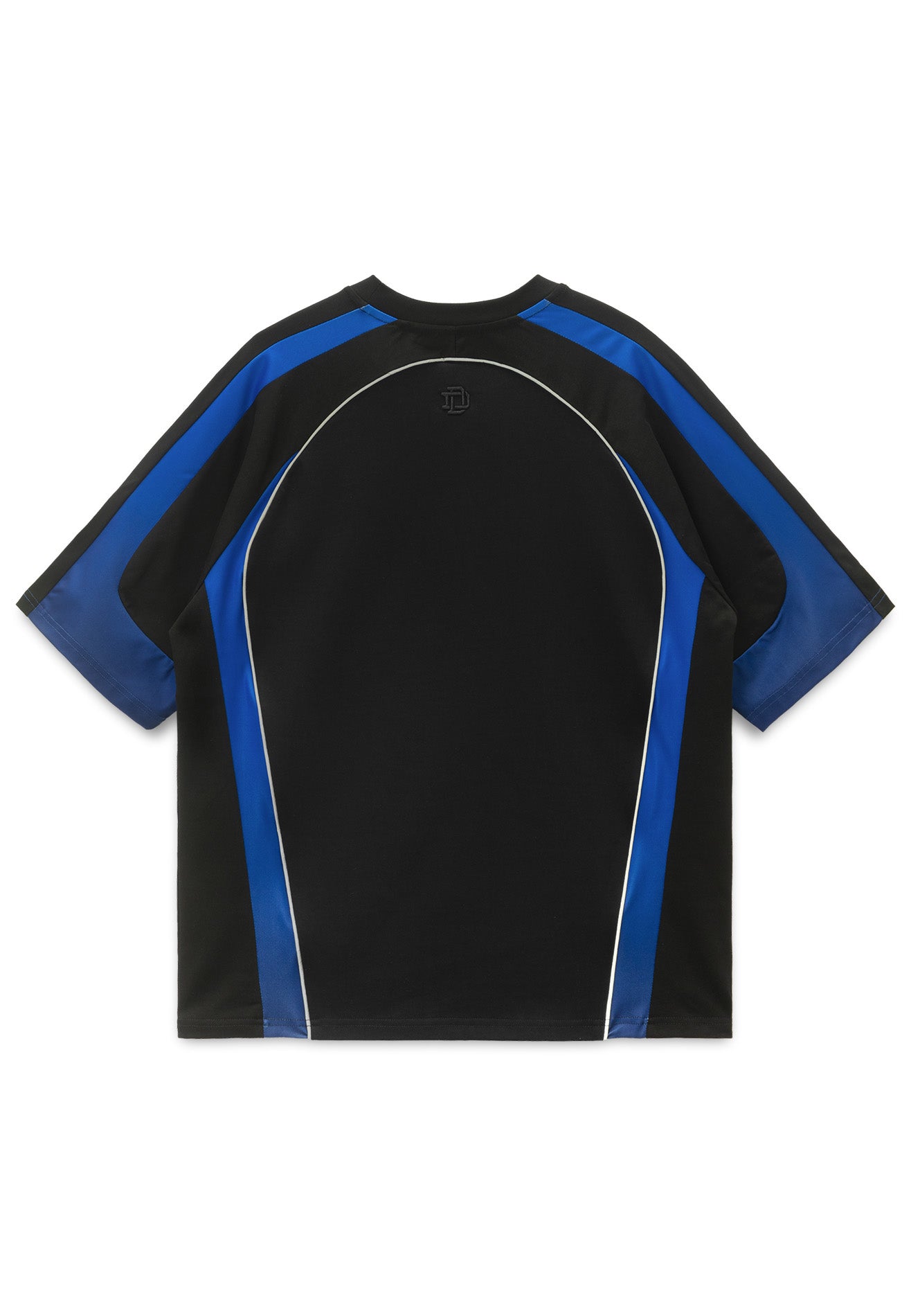 Drum X Kabilan Cut & Sew Reflecting Piping Oversized Tee- Blue